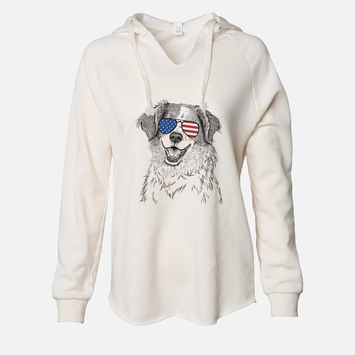 USA Sophie the Brittany Beagle Mix - Cali Wave Hooded Sweatshirt