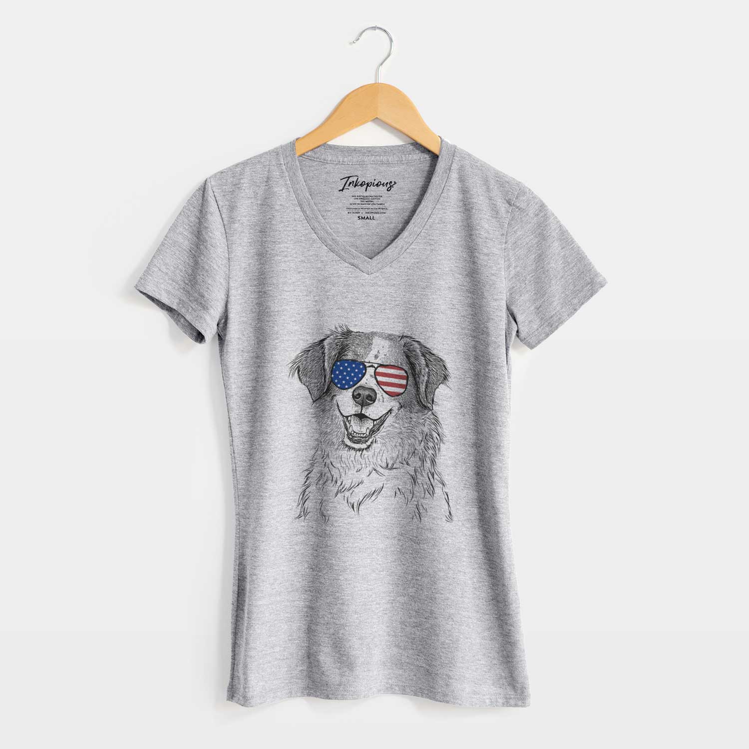 USA Sophie the Brittany Beagle Mix - Women's Perfect V-neck Shirt