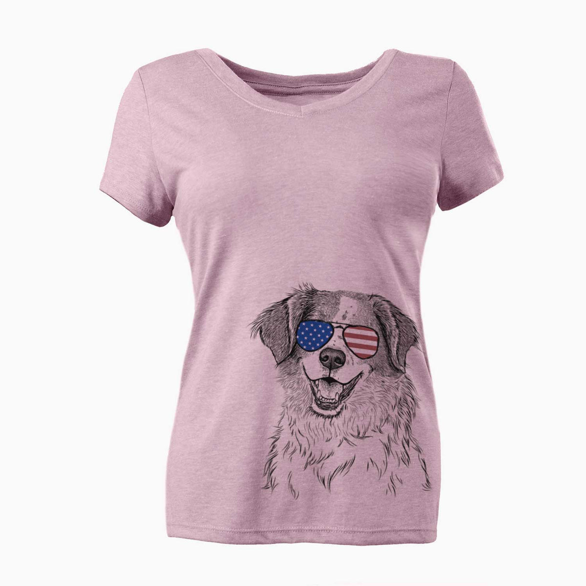 USA Sophie the Brittany Beagle Mix - Women's Perfect V-neck Shirt