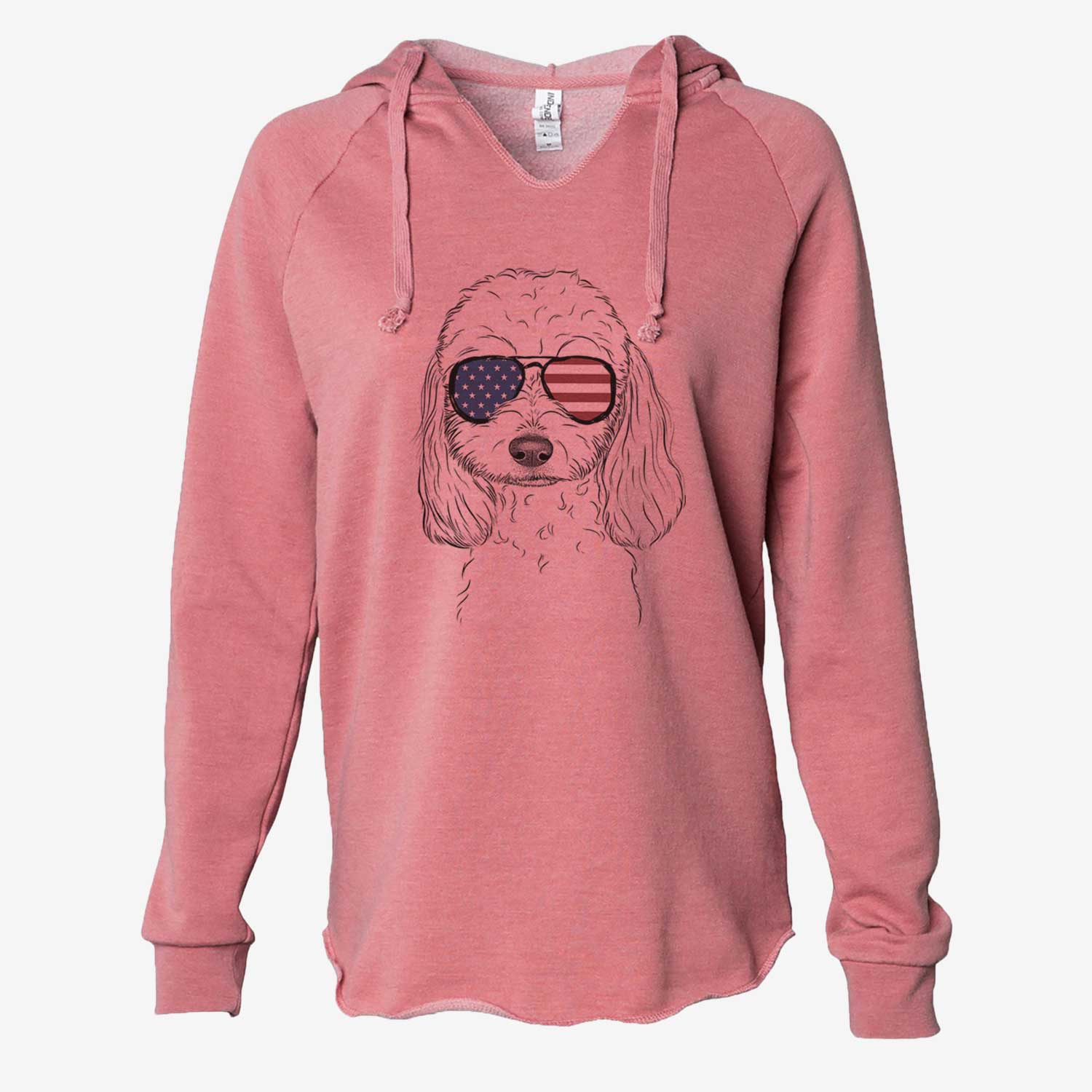 USA Sophie the Coton de Tulear - Cali Wave Hooded Sweatshirt