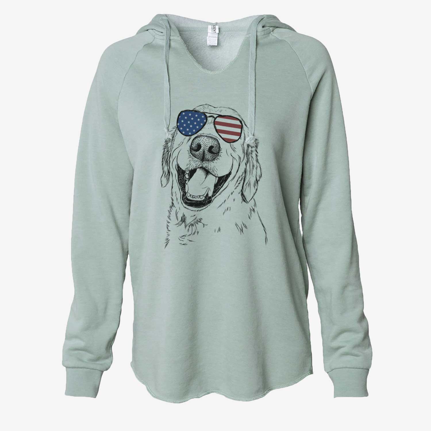 USA Spanky the Golden Retriever - Cali Wave Hooded Sweatshirt