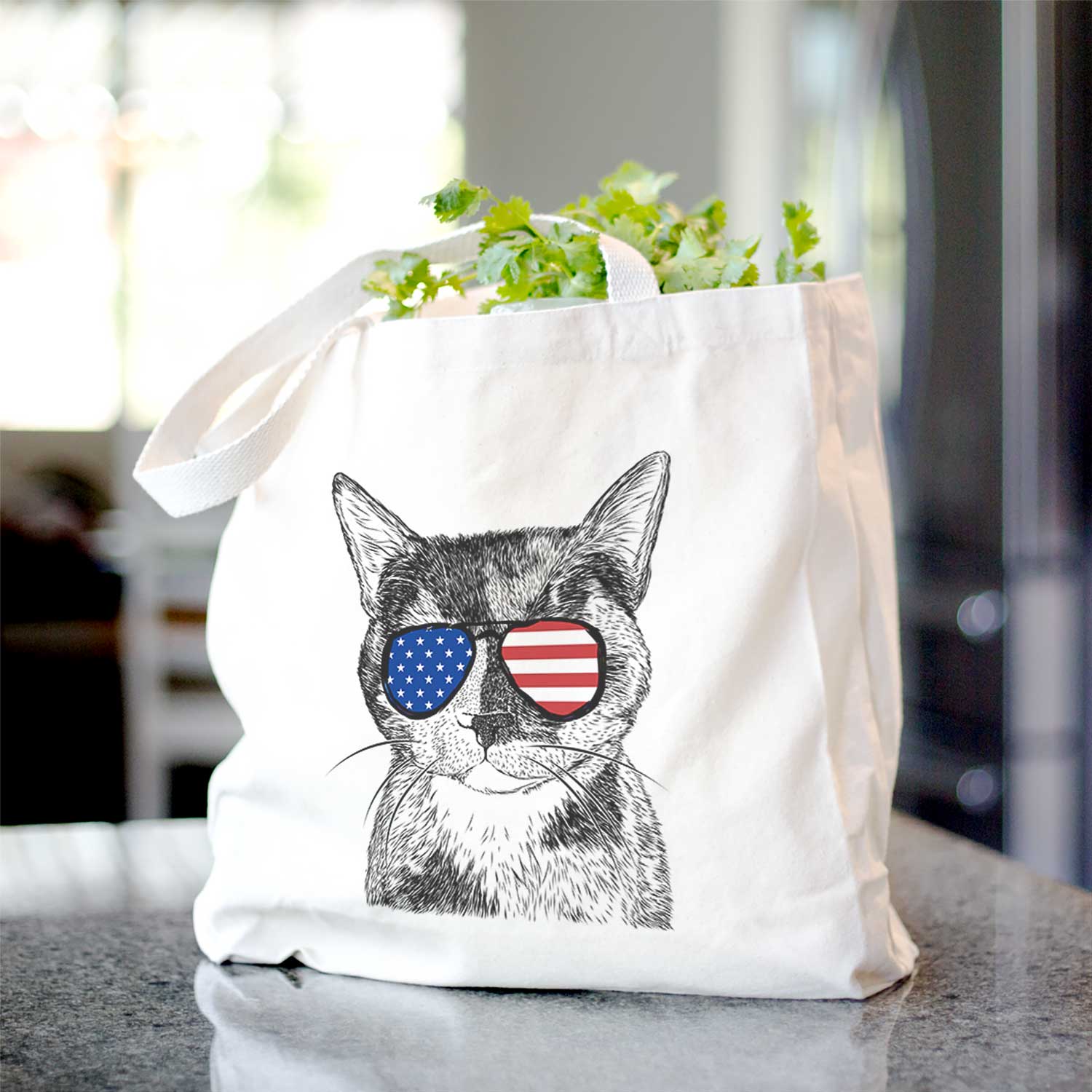 Spooky Kitty the Tortoiseshell Cat - Tote Bag