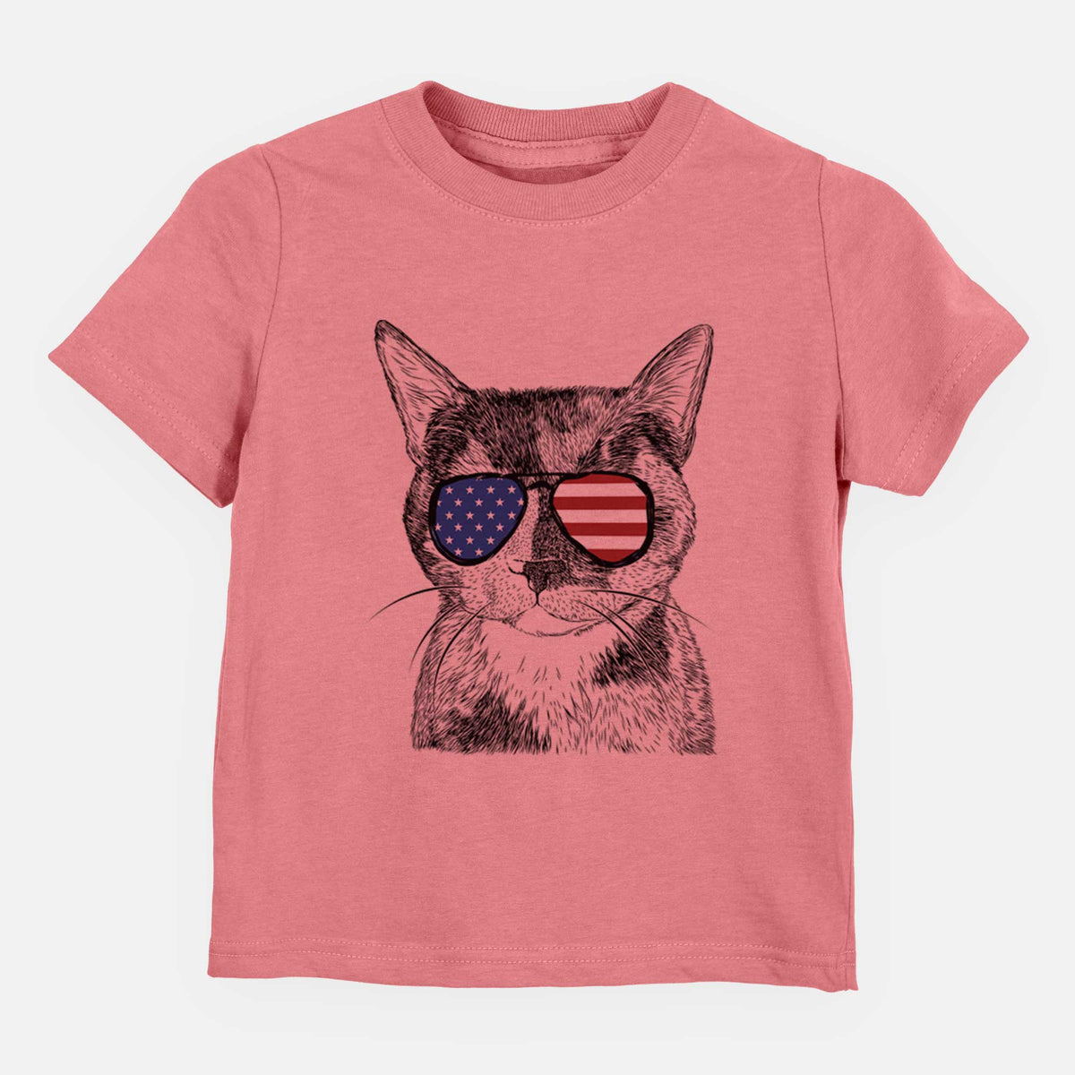 USA Spooky Kitty the Tortoiseshell Cat - Kids/Youth/Toddler Shirt