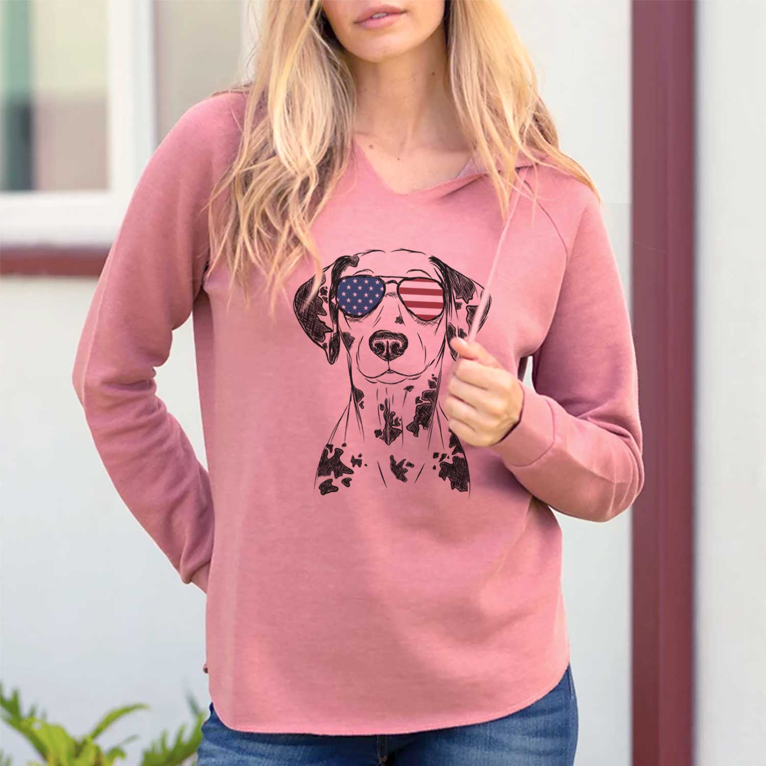 USA Spot the Dalmatian - Cali Wave Hooded Sweatshirt