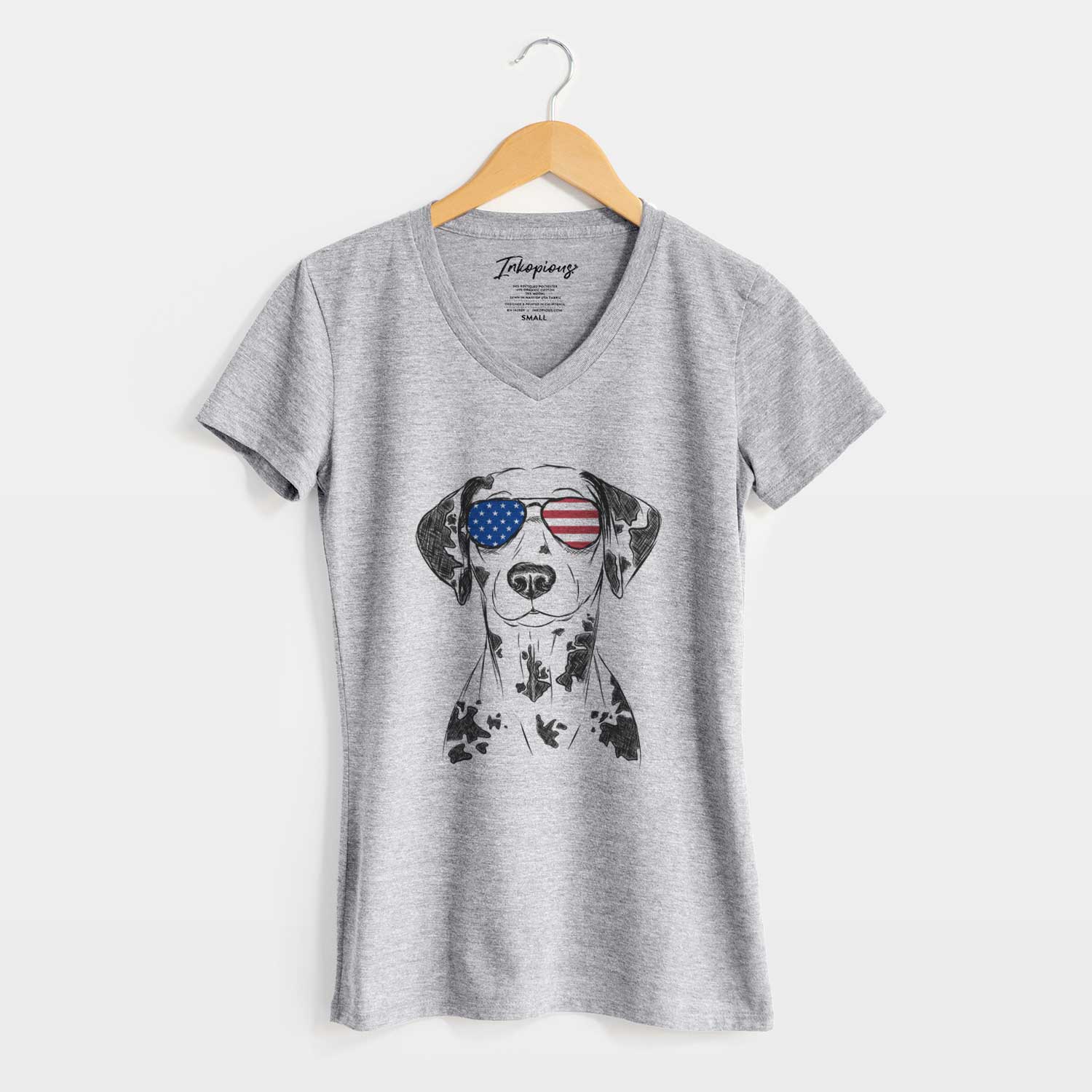 USA Spot the Dalmatian - Women's Perfect V-neck Shirt