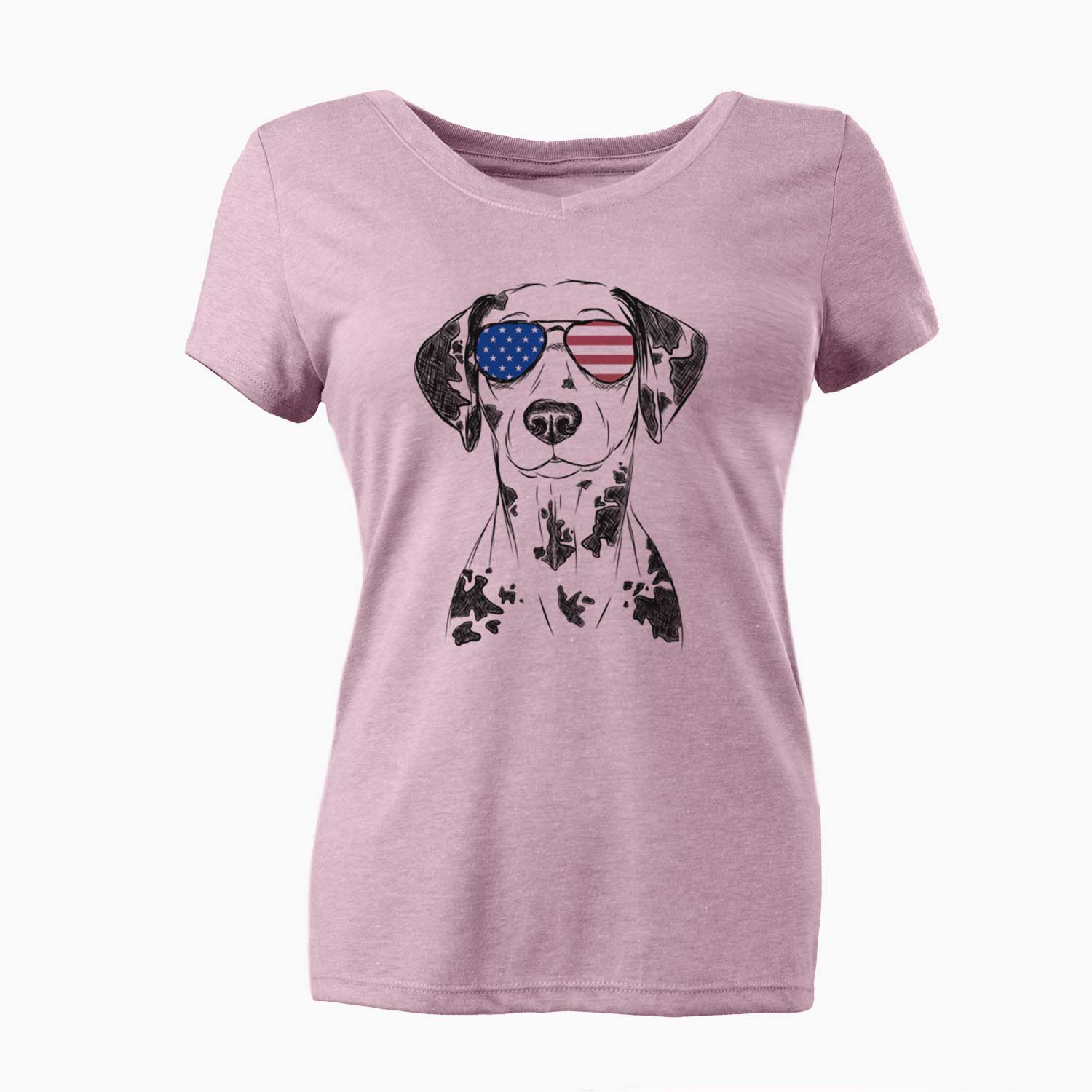 USA Spot the Dalmatian - Women's Perfect V-neck Shirt