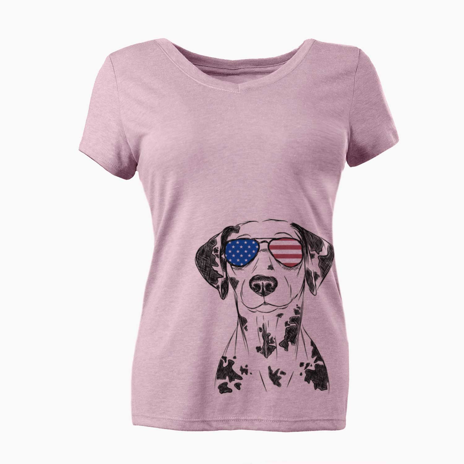 USA Spot the Dalmatian - Women's Perfect V-neck Shirt