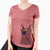 USA Stanley the Russian Blue Cat - Women's Perfect V-neck Shirt