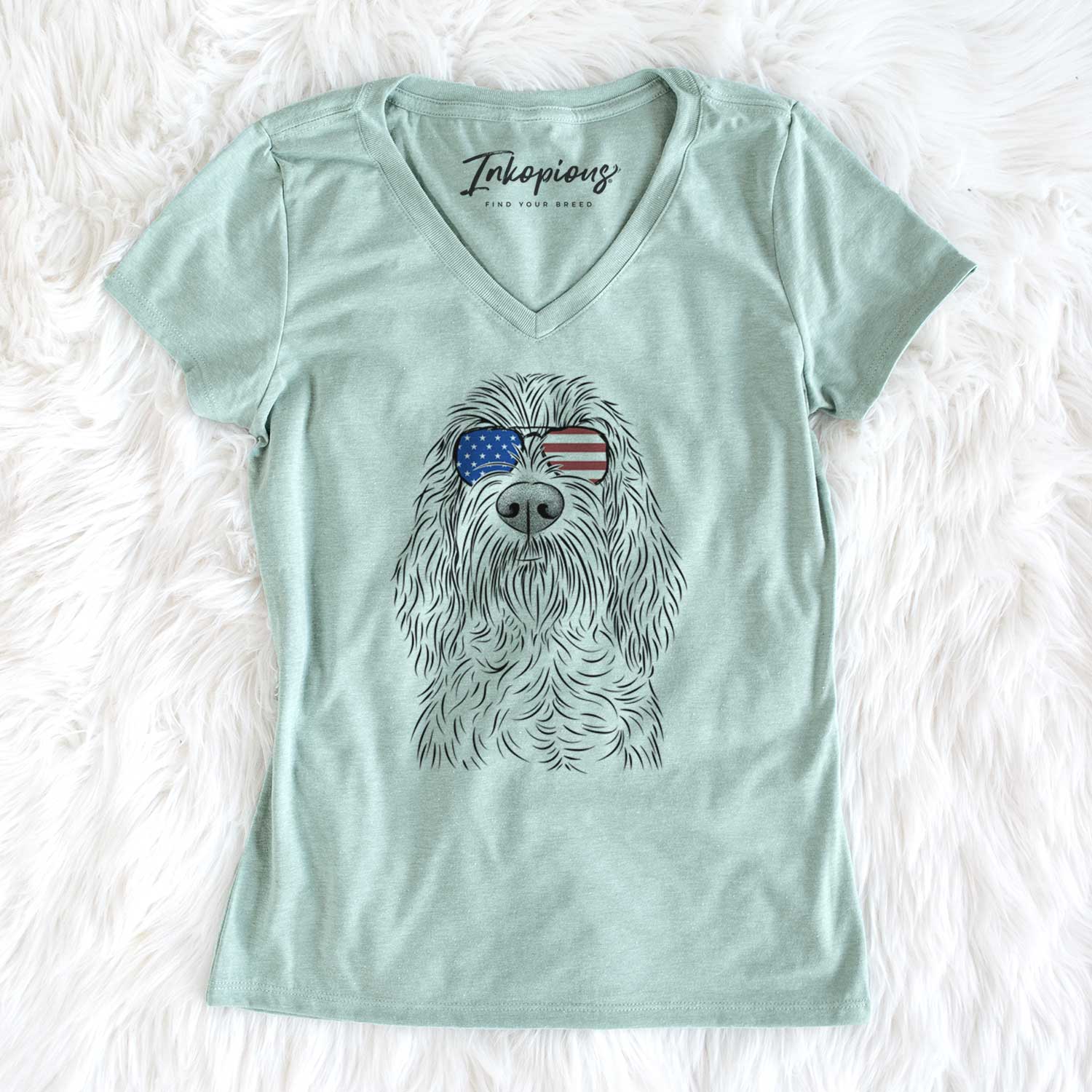 USA Stefano the Spinone Italiano - Women's Perfect V-neck Shirt