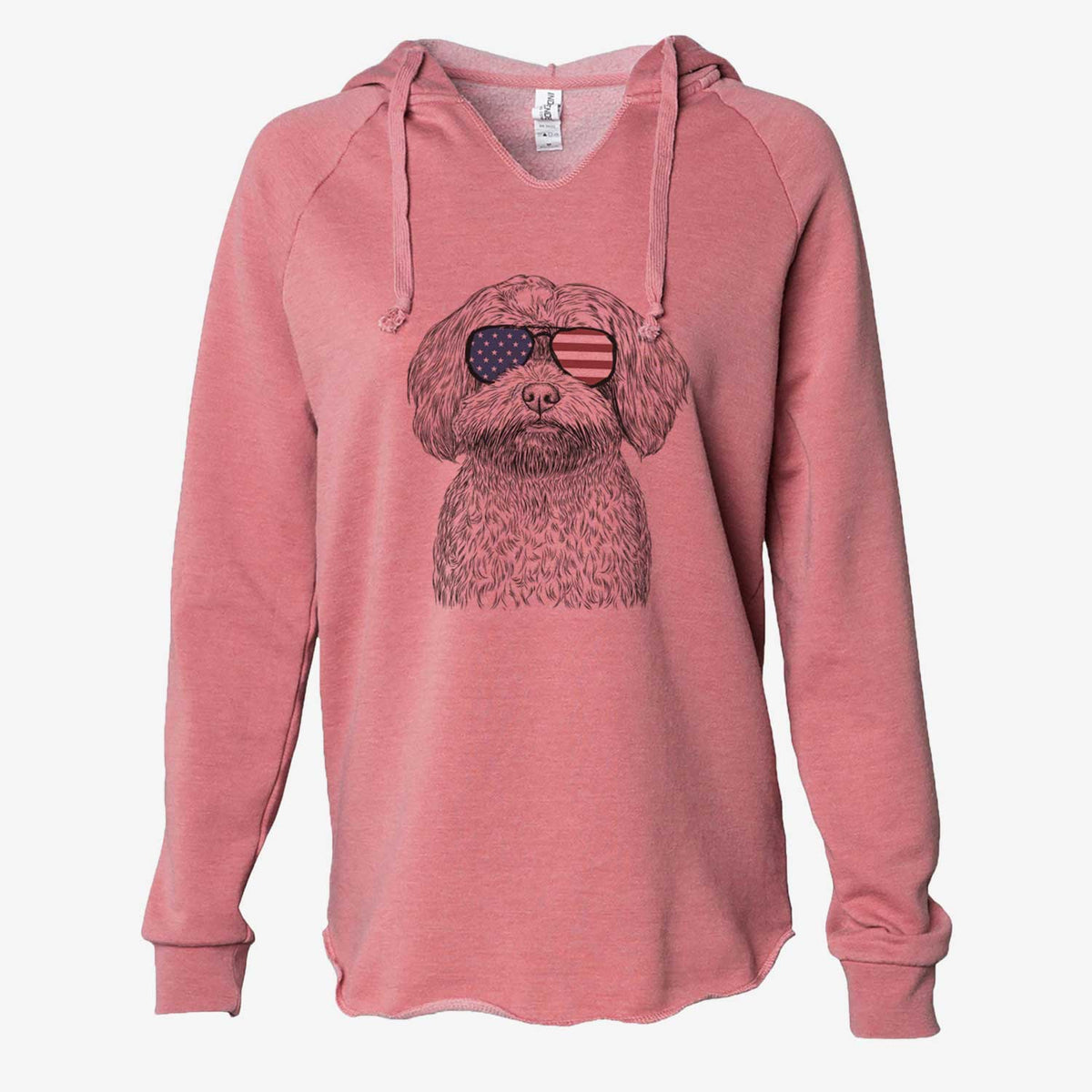 USA Stella the Shih Tzu Mix - Cali Wave Hooded Sweatshirt