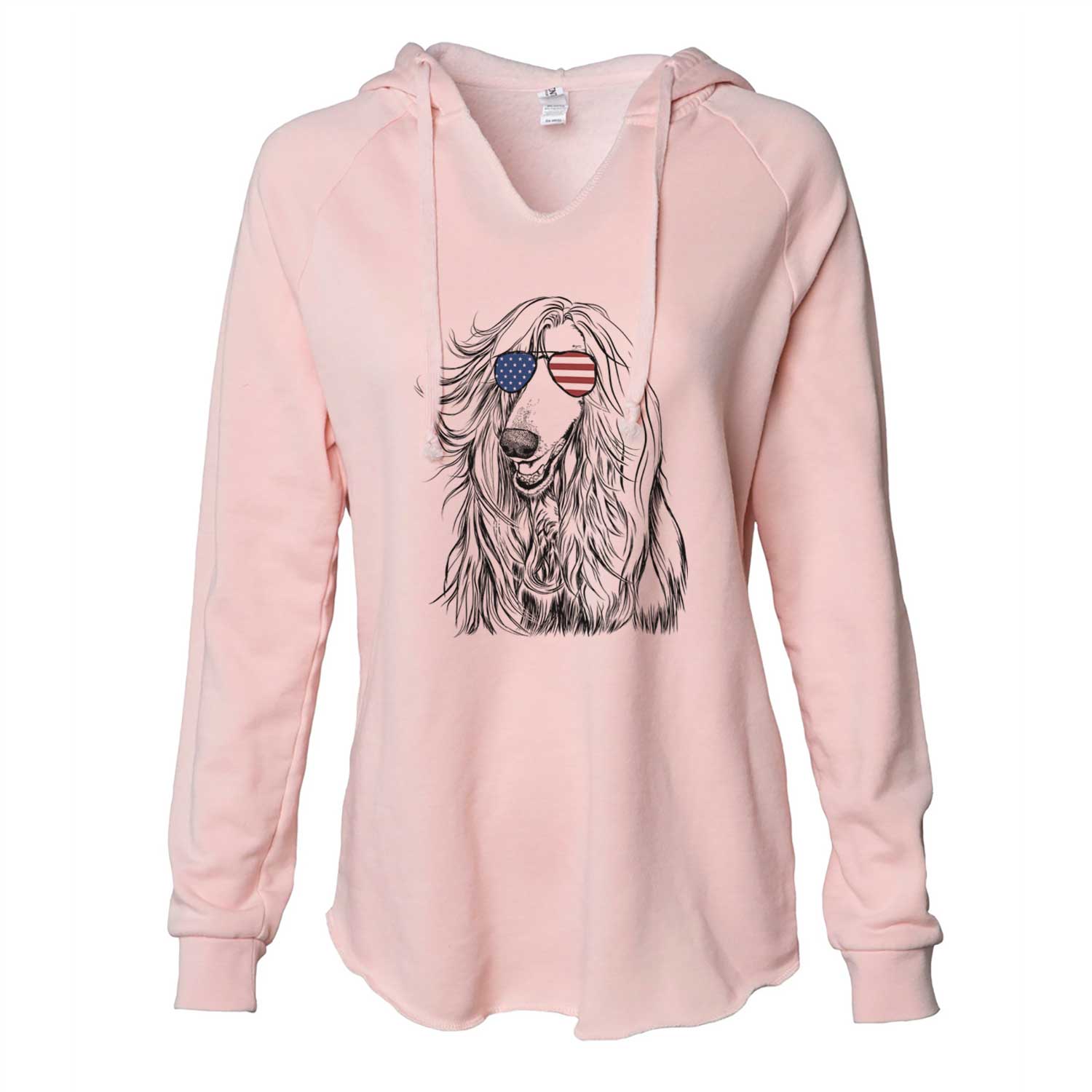 USA Sterling the Afghan Hound - Cali Wave Hooded Sweatshirt