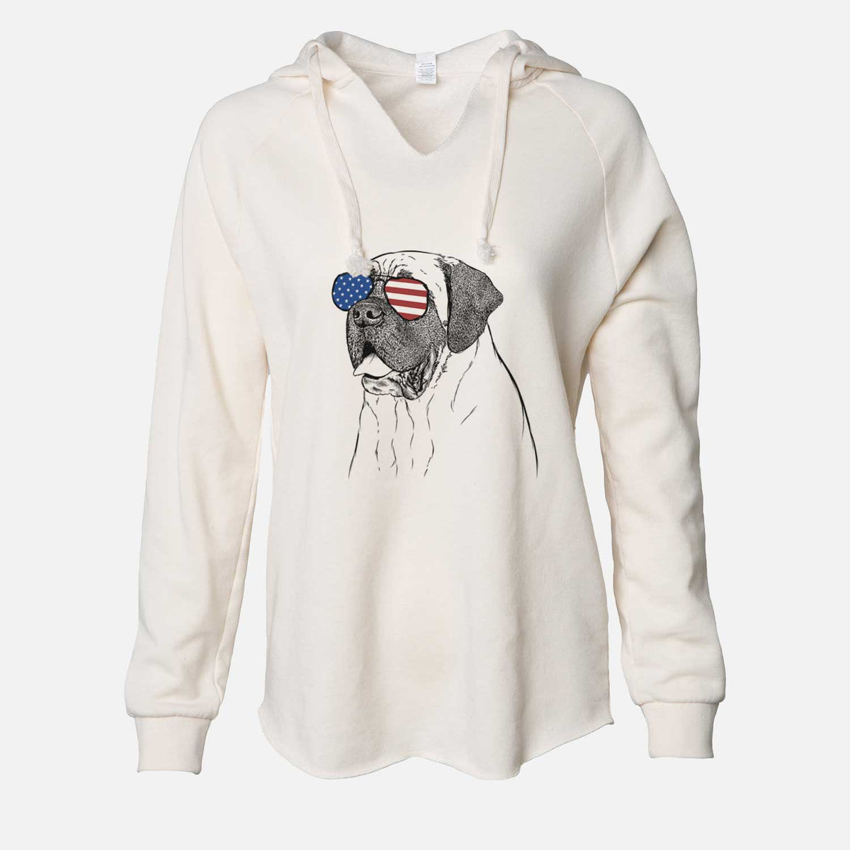 USA Sterling the English Mastiff - Cali Wave Hooded Sweatshirt