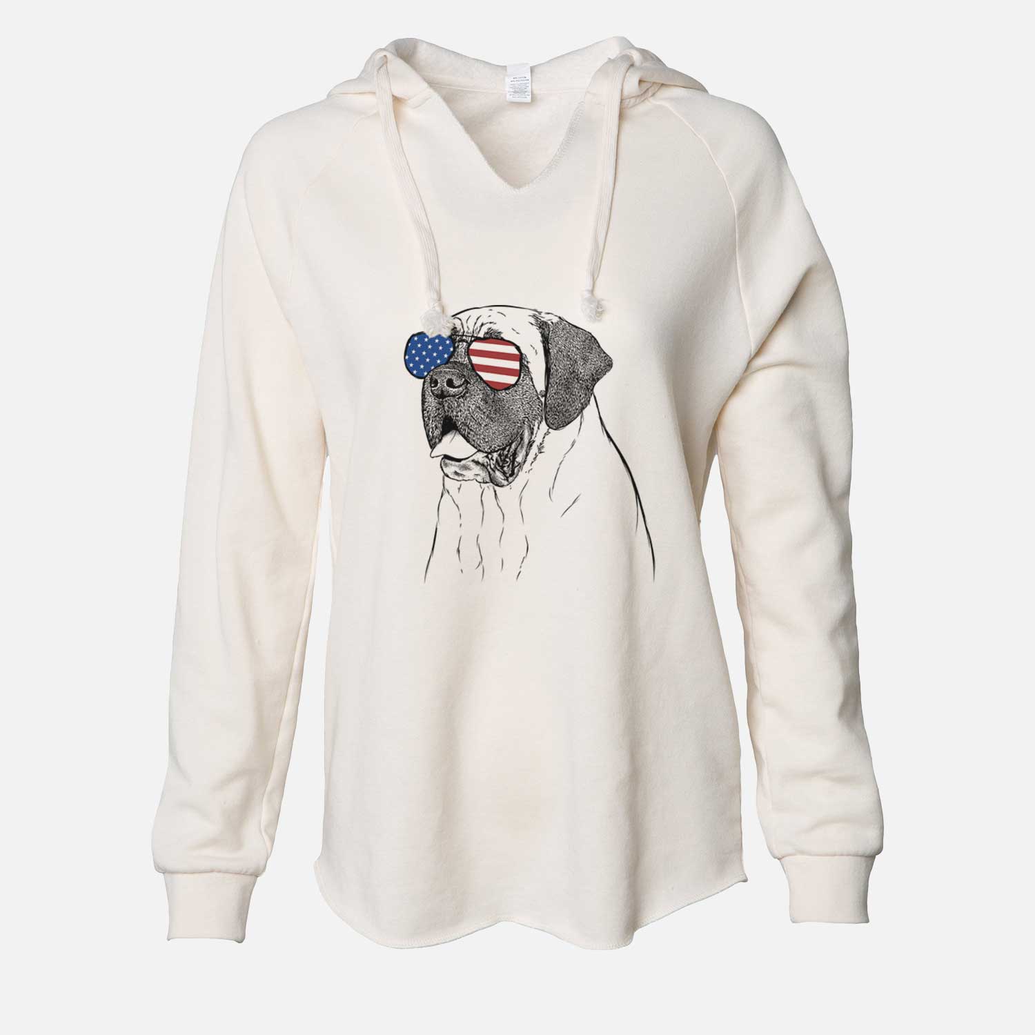 USA Sterling the English Mastiff - Cali Wave Hooded Sweatshirt