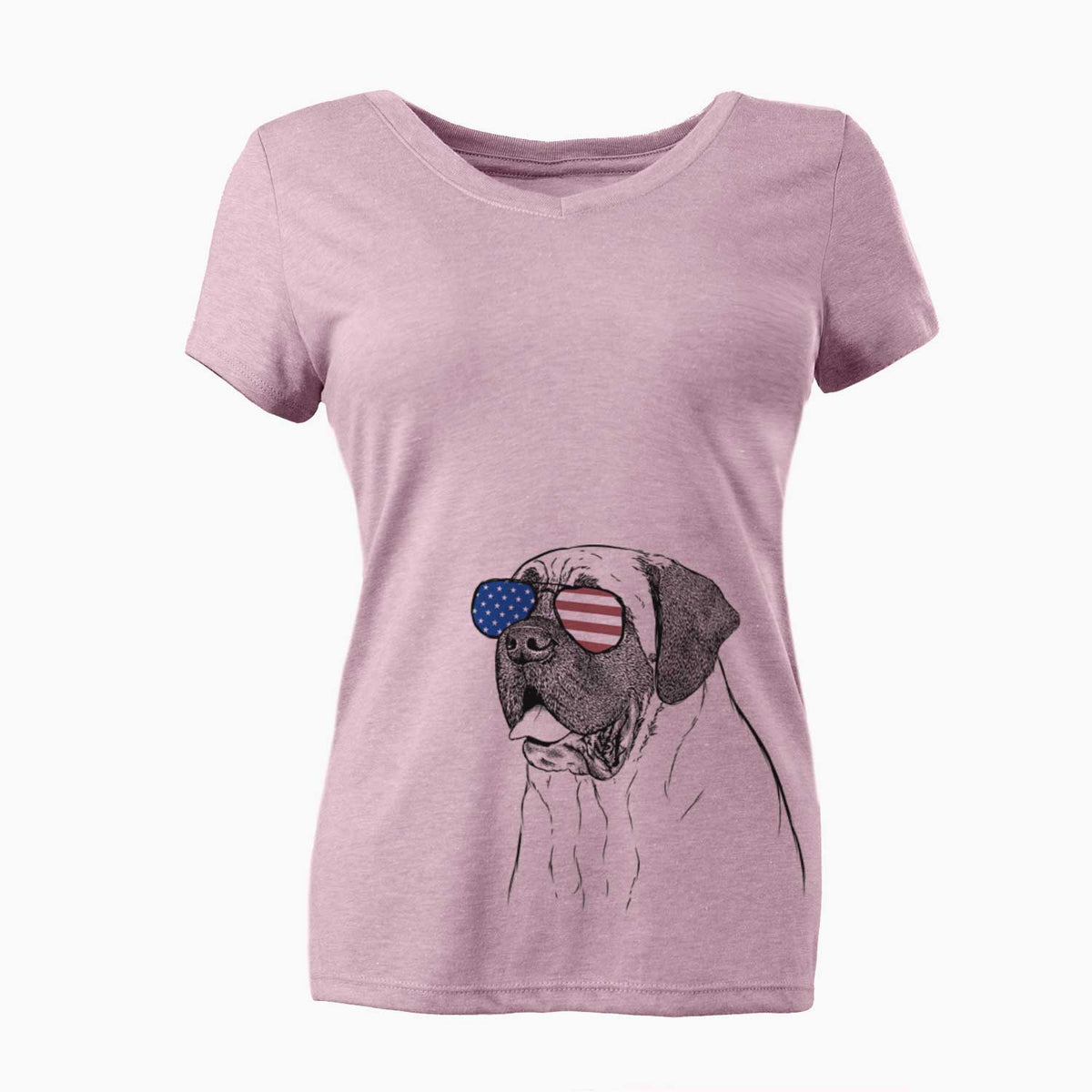 USA Sterling the English Mastiff - Women's Perfect V-neck Shirt