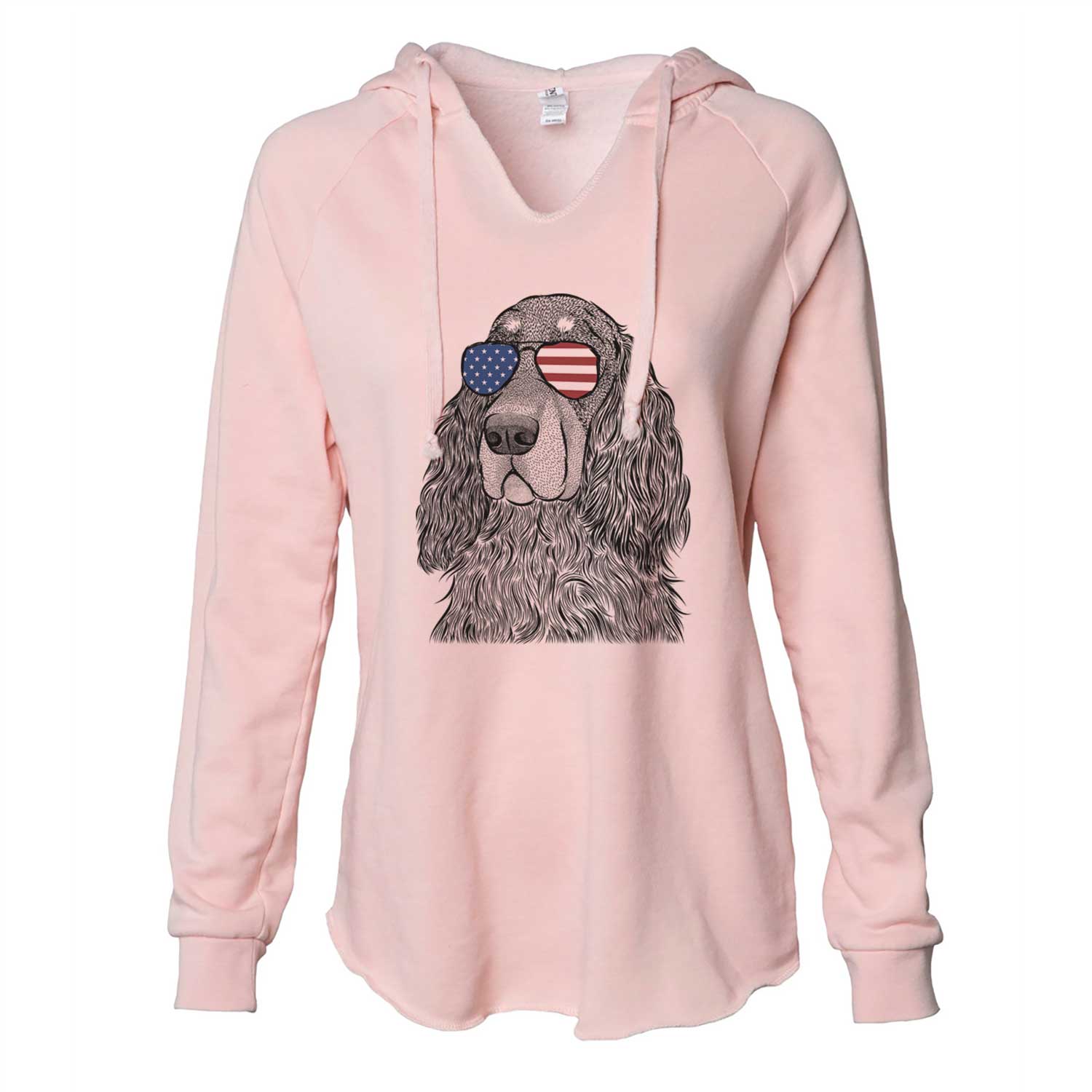 USA Stormy the Gordon Setter - Cali Wave Hooded Sweatshirt