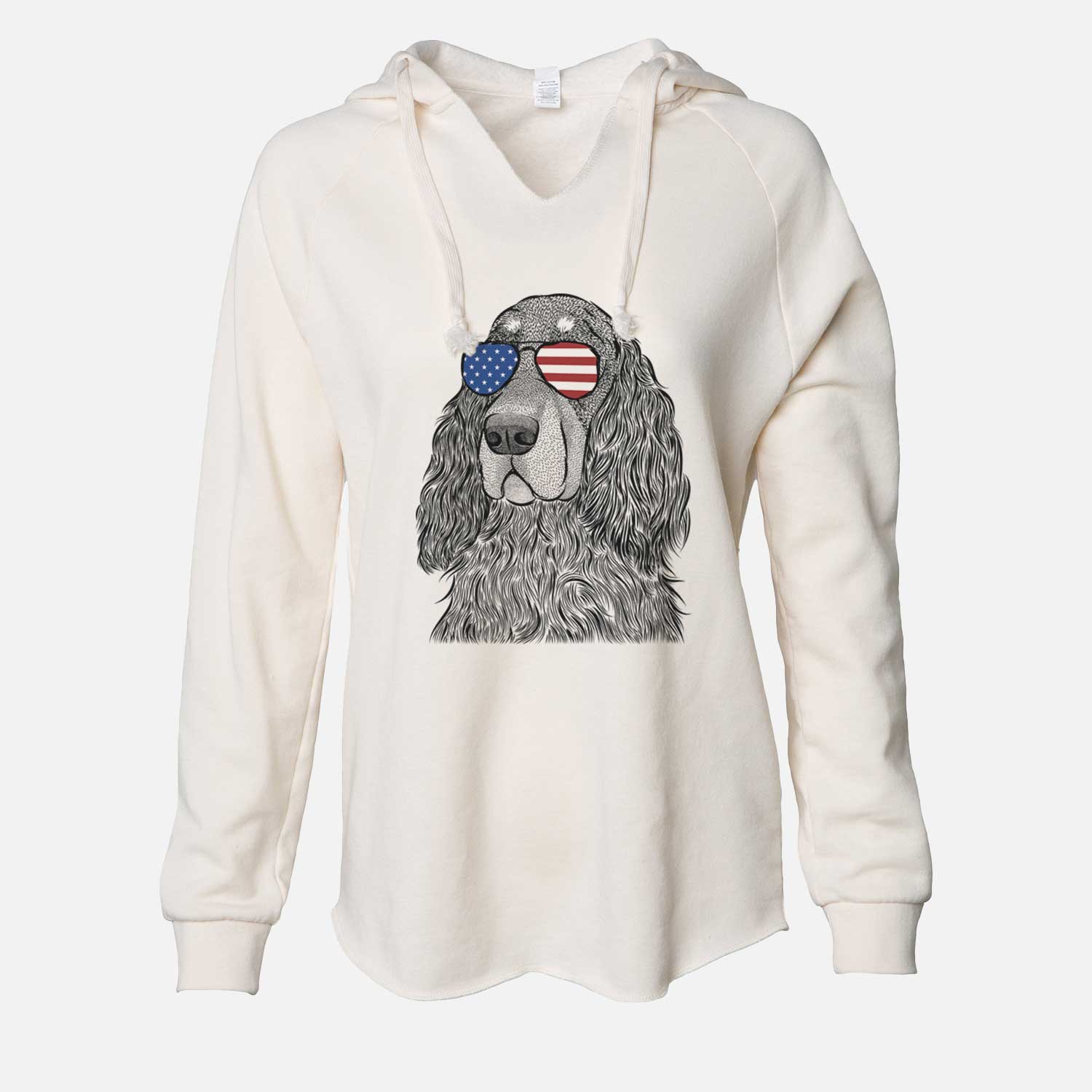 USA Stormy the Gordon Setter - Cali Wave Hooded Sweatshirt