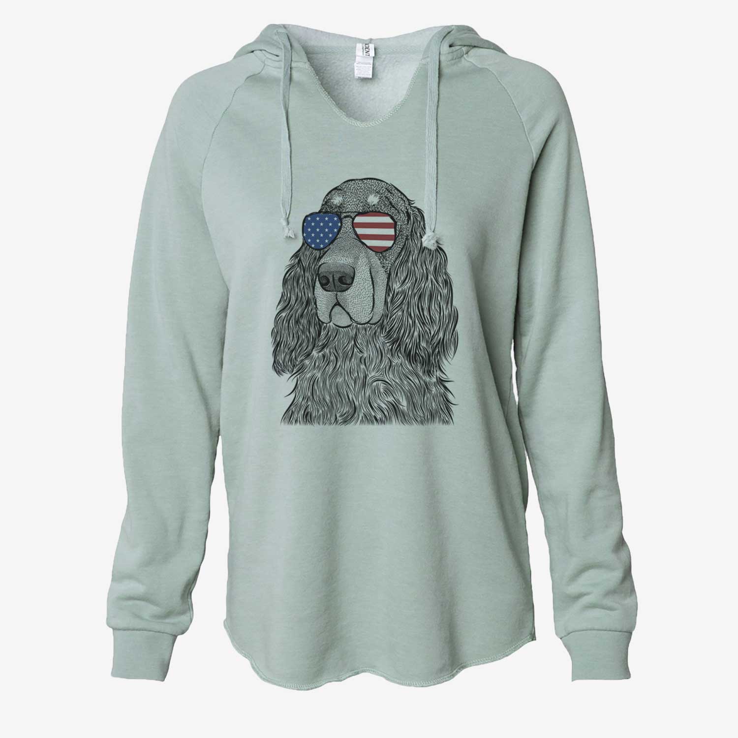 USA Stormy the Gordon Setter - Cali Wave Hooded Sweatshirt