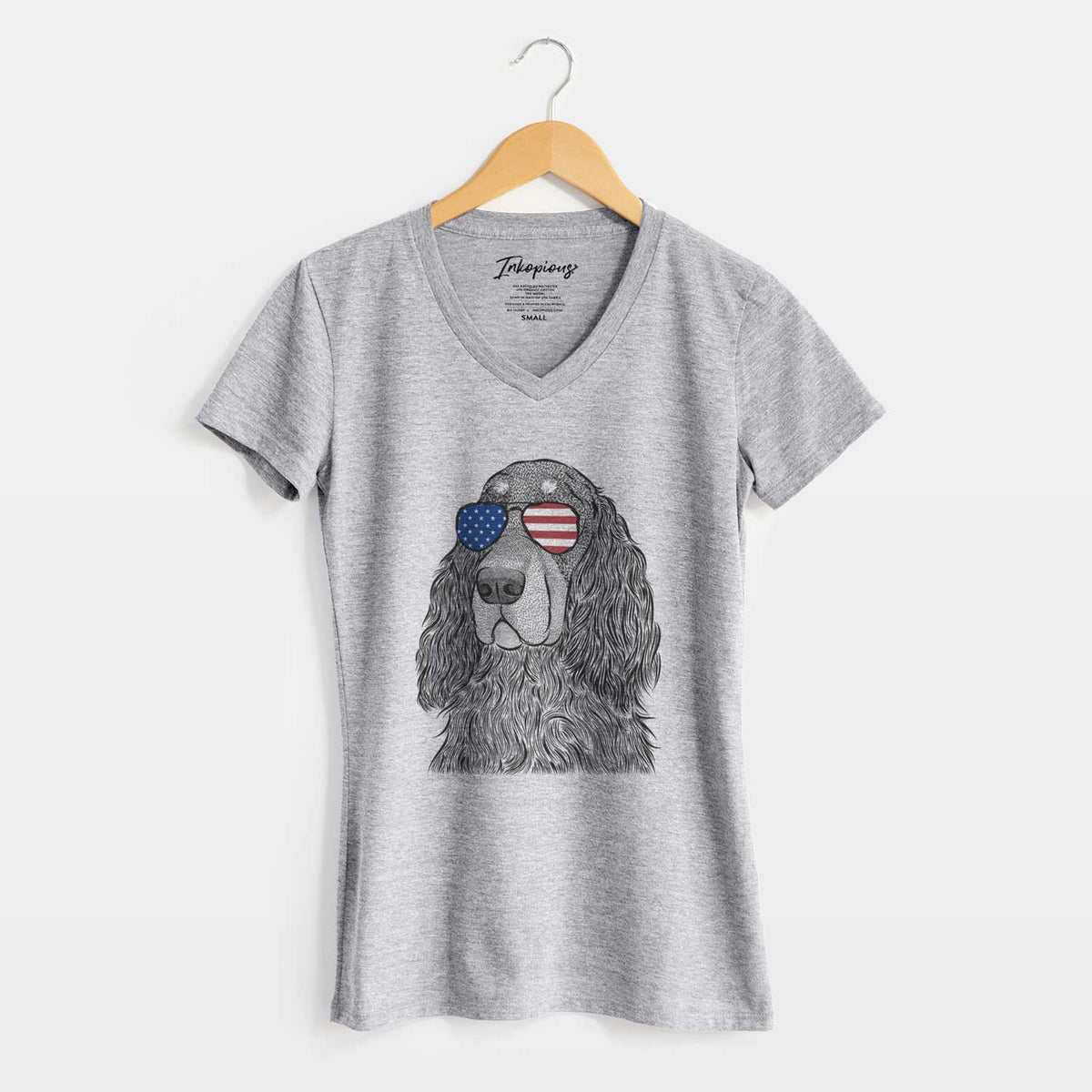 USA Stormy the Gordon Setter - Women&#39;s Perfect V-neck Shirt