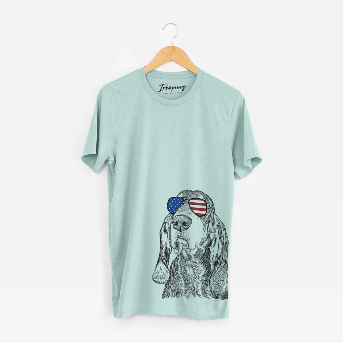 USA Stu the Black and Tan Coonhound - Unisex Crewneck