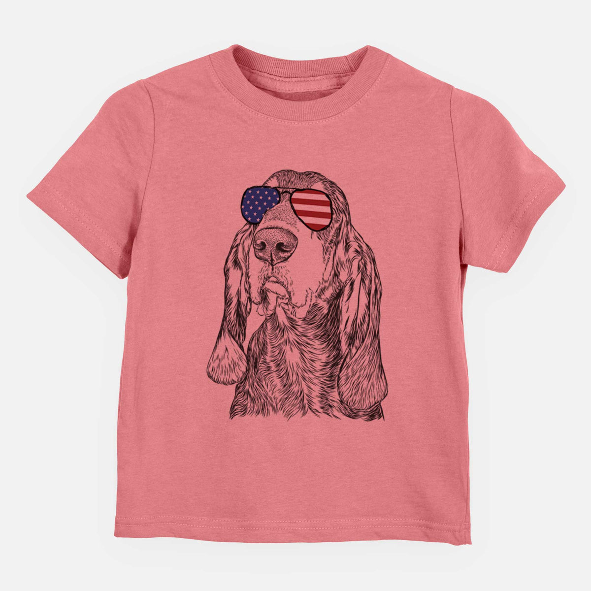USA Stu the Black and Tan Coonhound - Kids/Youth/Toddler Shirt