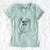 USA Stuart the Longhaired Chihuahua - Women's Perfect V-neck Shirt