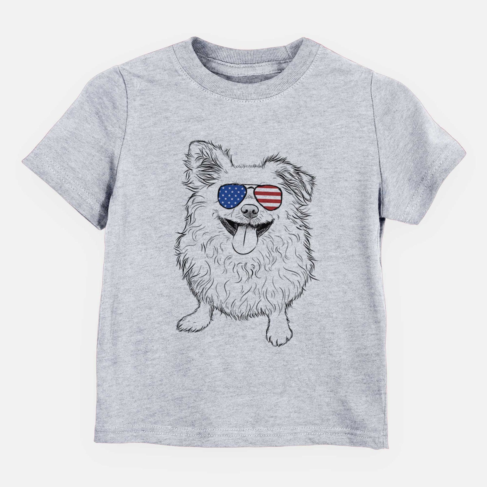 USA Stuart the Longhaired Chihuahua - Kids/Youth/Toddler Shirt