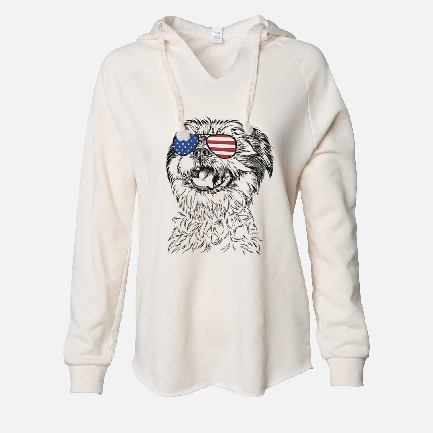 USA Sugar the Malshi - Cali Wave Hooded Sweatshirt