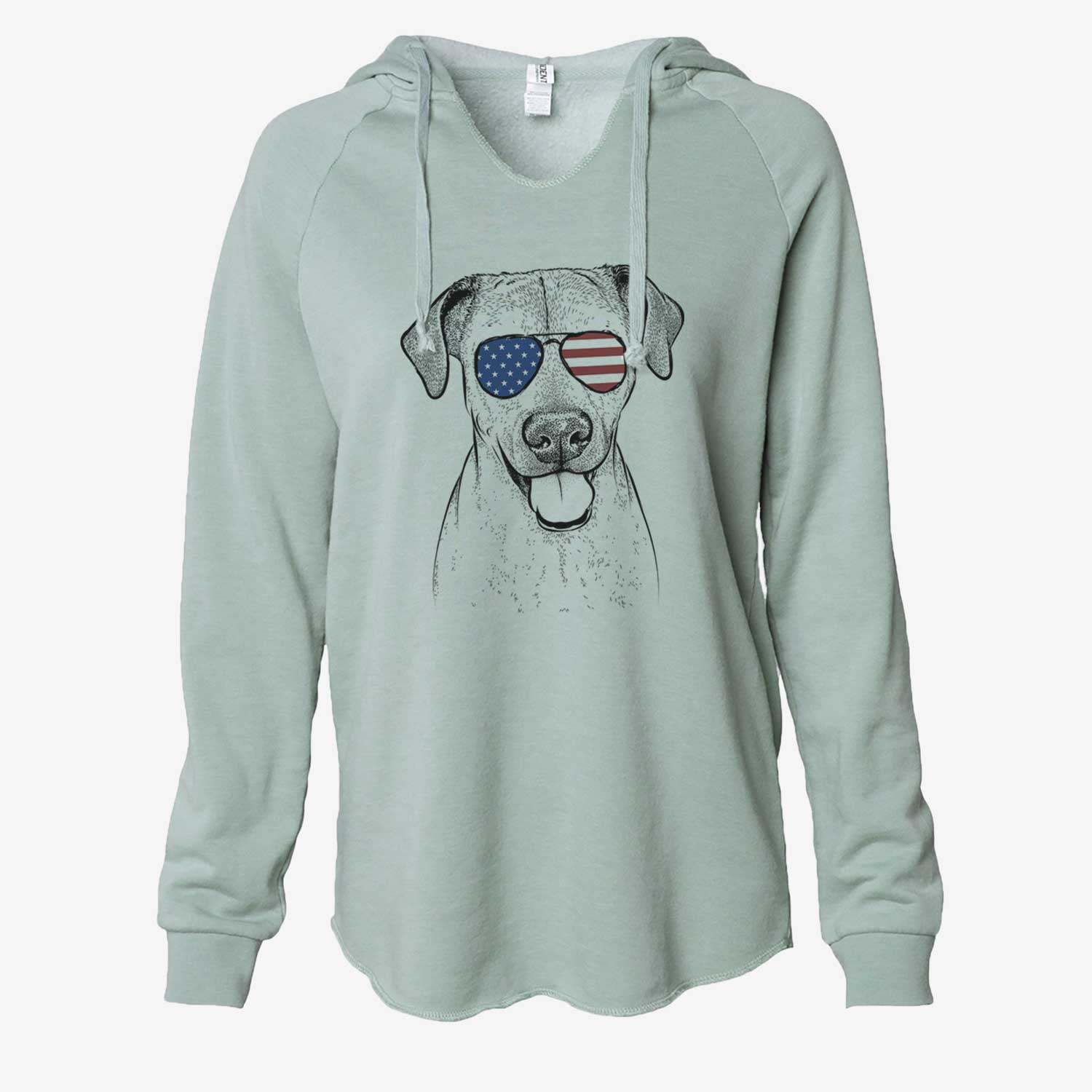 USA Sugar the American Staffordshire Mix - Cali Wave Hooded Sweatshirt