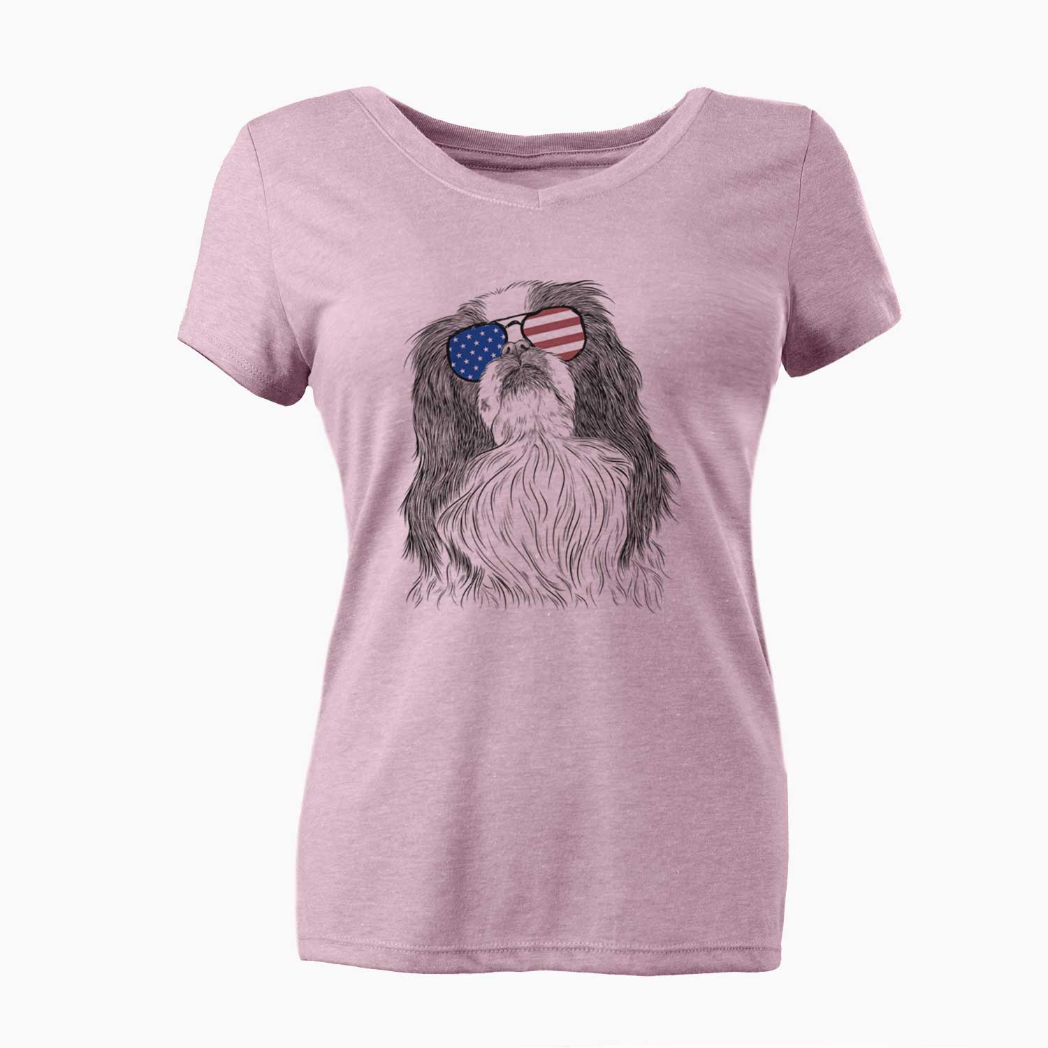 USA Suki the Japanese Chin - Women's Perfect V-neck Shirt