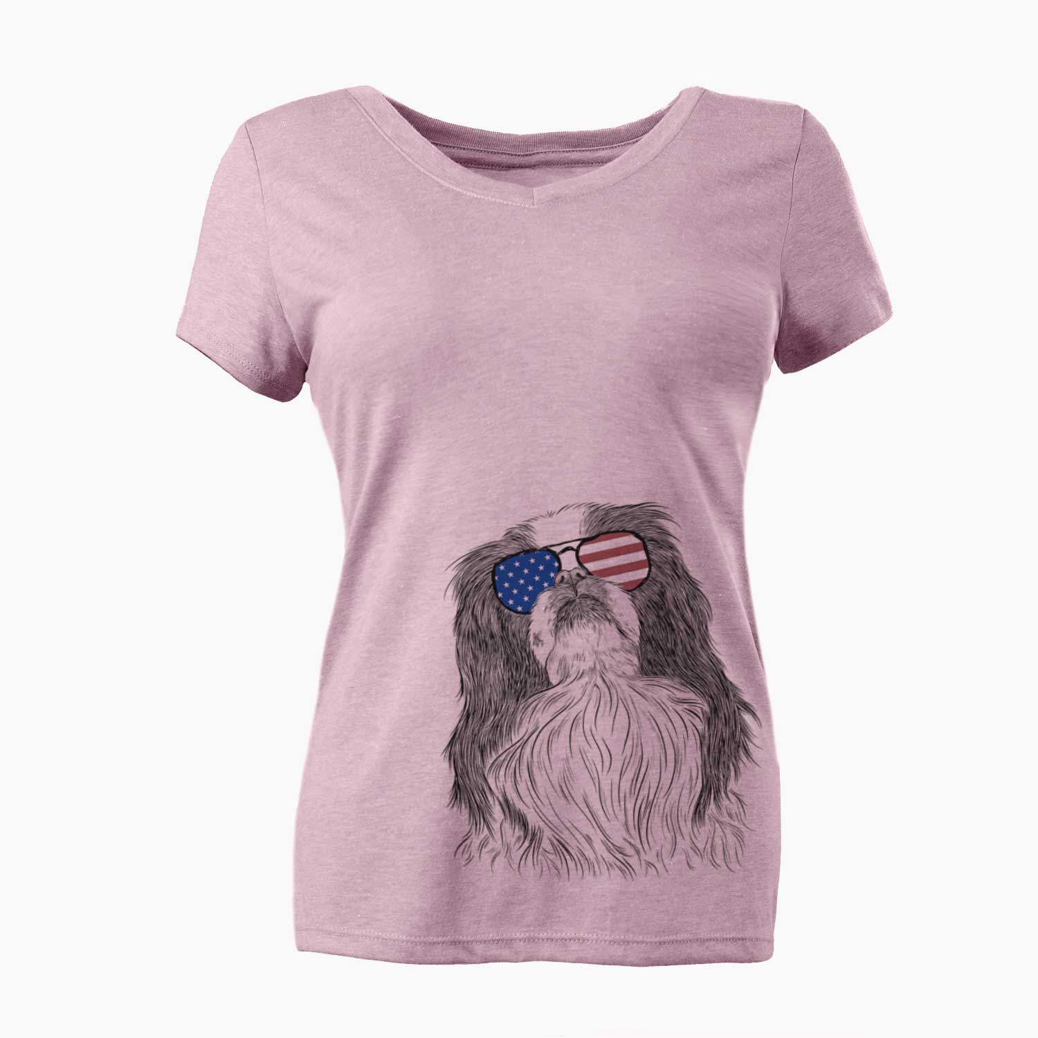 USA Suki the Japanese Chin - Women's Perfect V-neck Shirt
