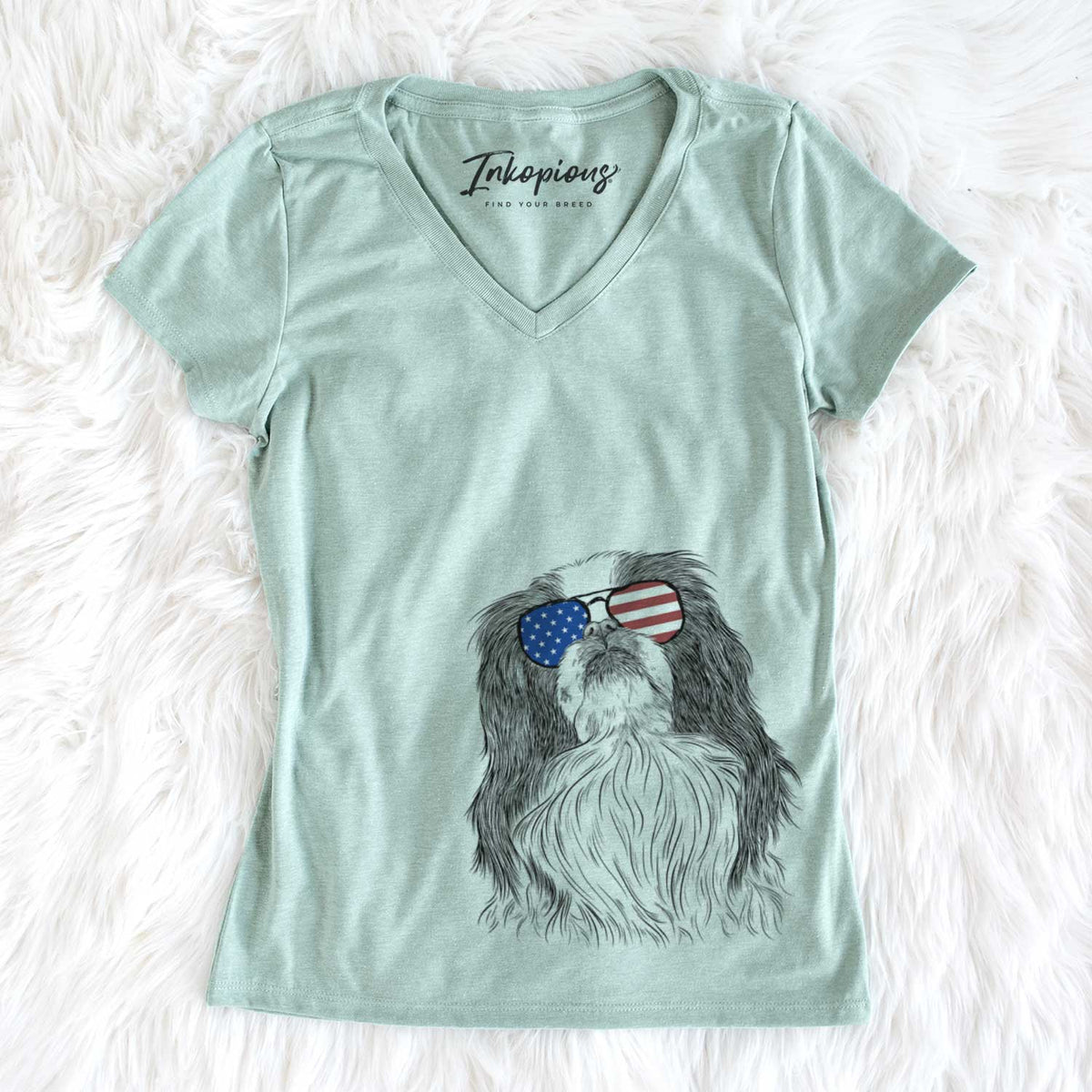 USA Suki the Japanese Chin - Women's Perfect V-neck Shirt