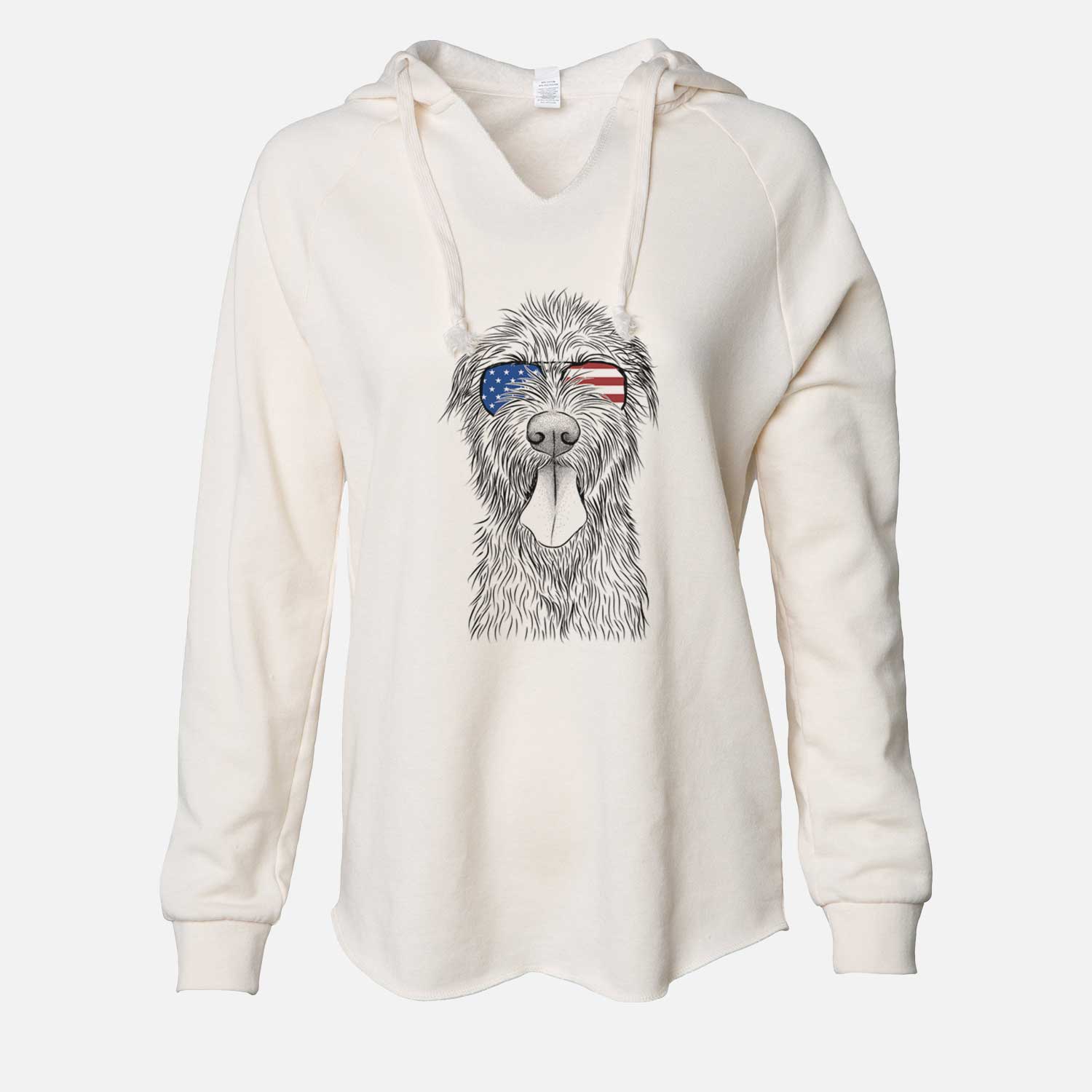 USA Sullivan the Irish Wolfhound - Cali Wave Hooded Sweatshirt