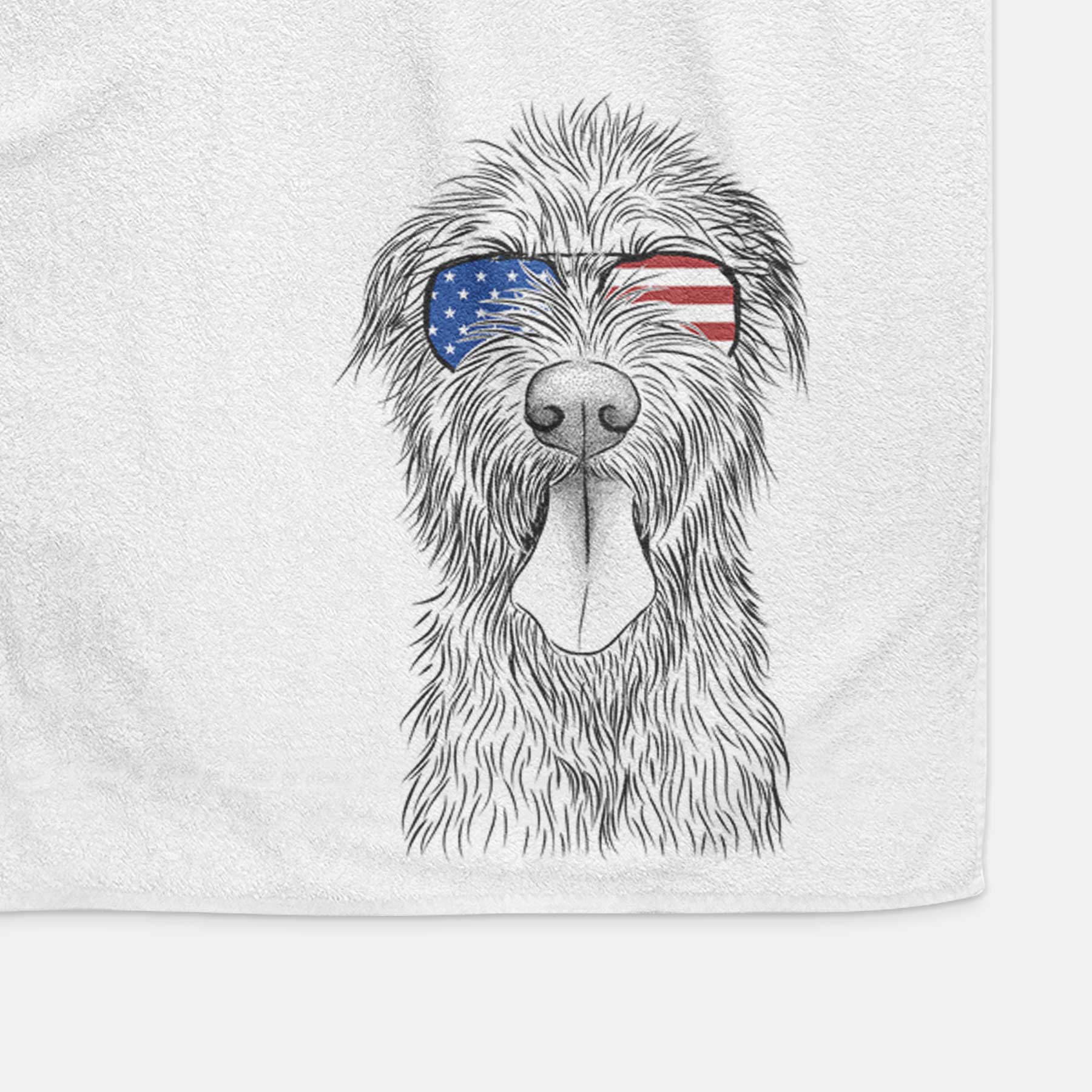 Sullivan the Irish Wolfhound Decorative Hand Towel