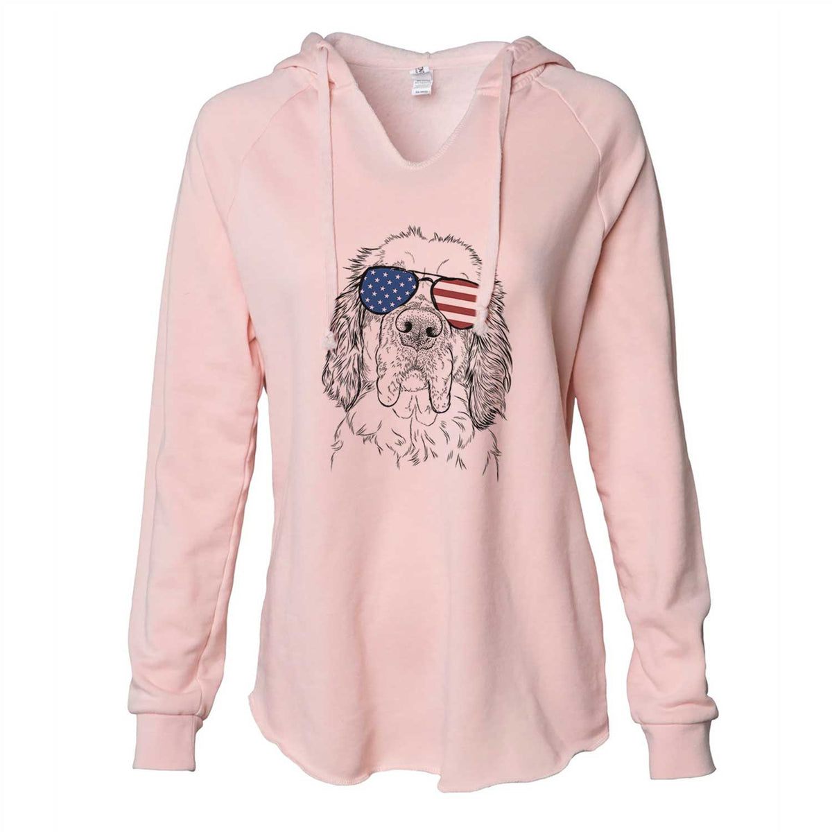 USA Sully the Clumber Spaniel - Cali Wave Hooded Sweatshirt
