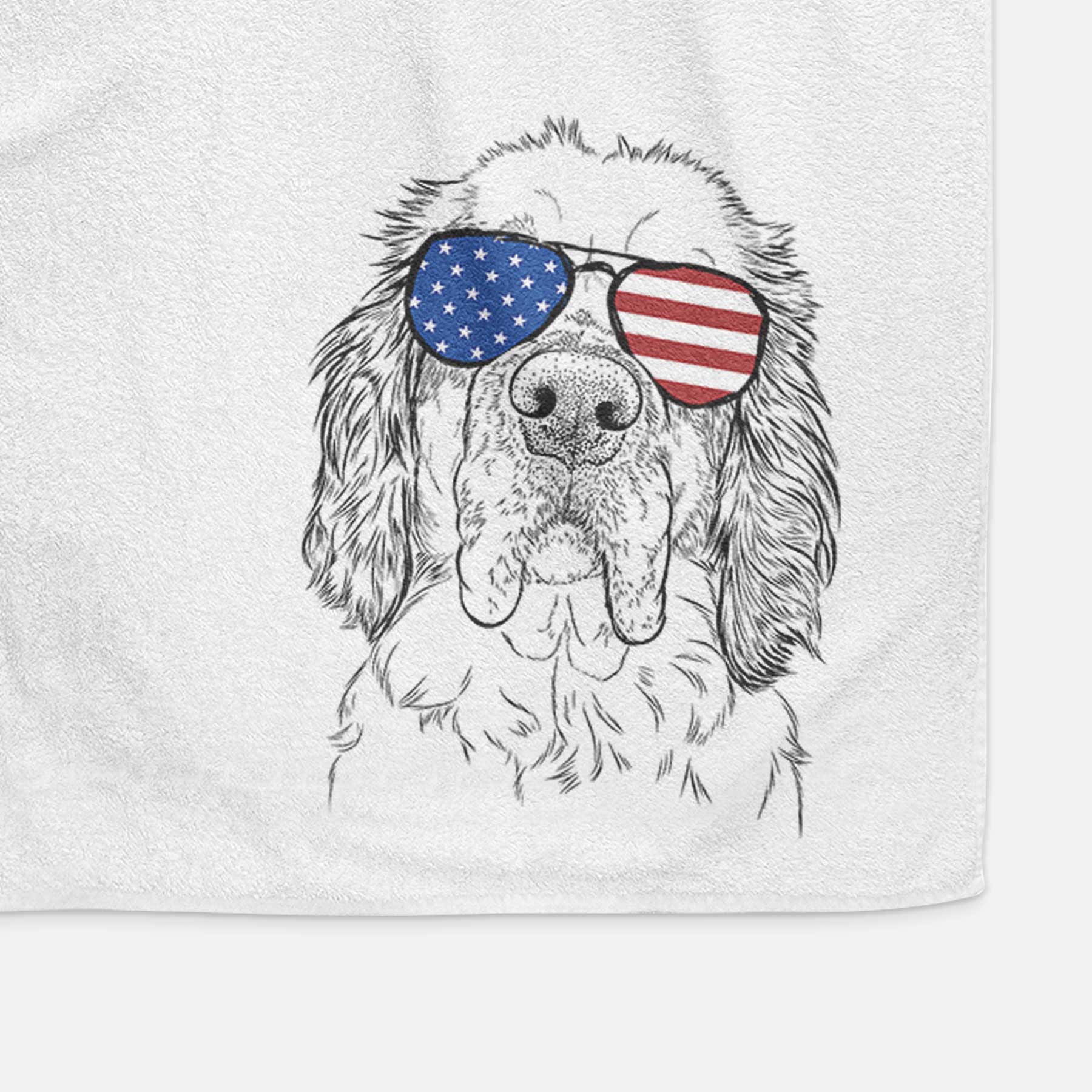 Sully the Clumber Spaniel Decorative Hand Towel