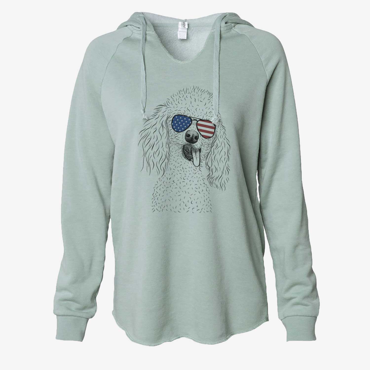 USA Super Joey the Toy Poodle - Cali Wave Hooded Sweatshirt