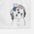 Sven the Double Merle Spaniel Aussie Mix Decorative Hand Towel