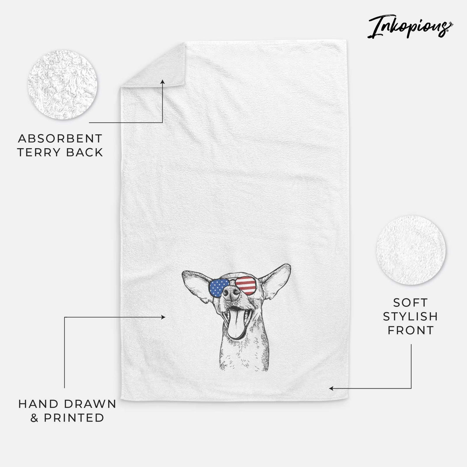 SweetBailey the Chihuahua Mix Decorative Hand Towel