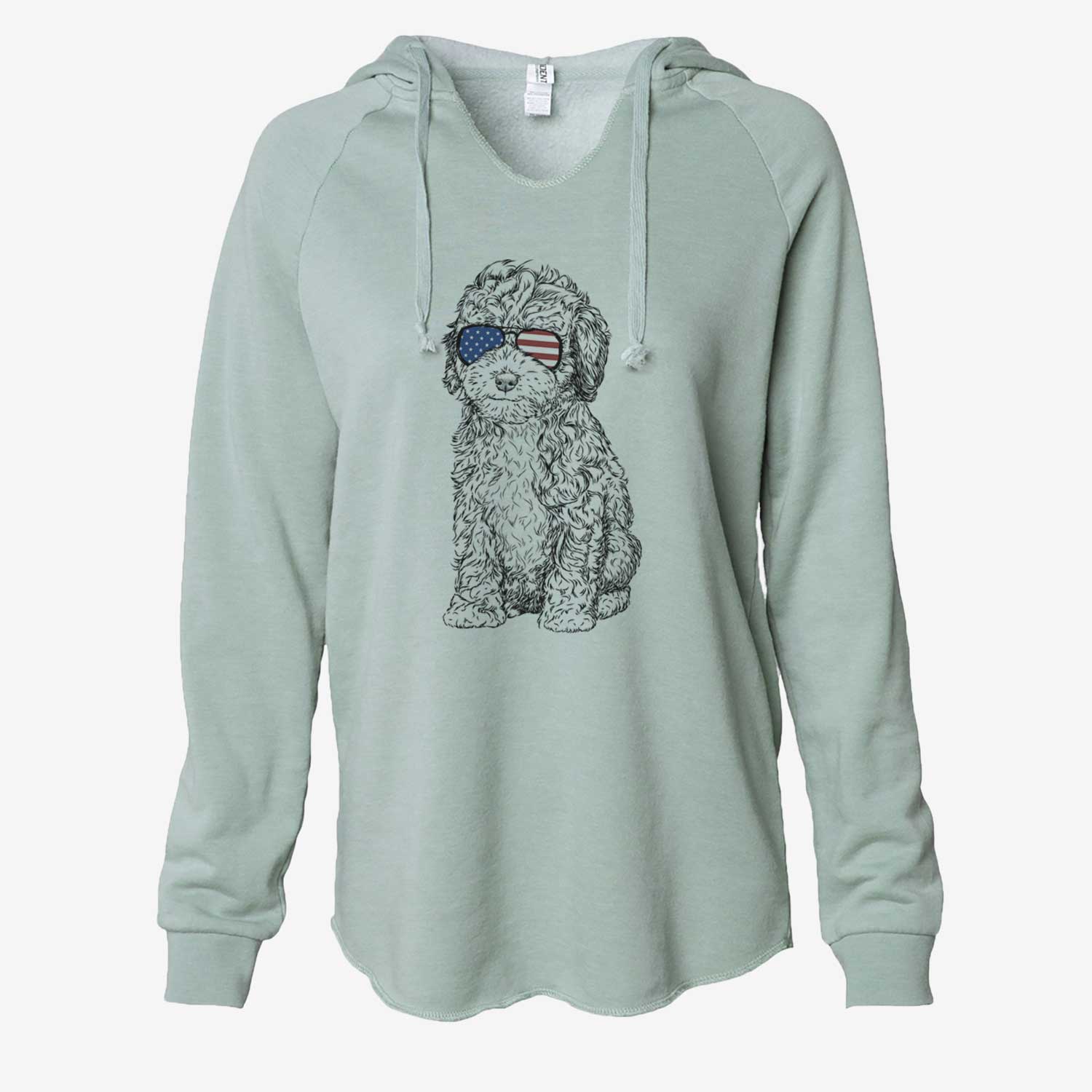 USA Sweet Tea the Mini Doodle - Cali Wave Hooded Sweatshirt