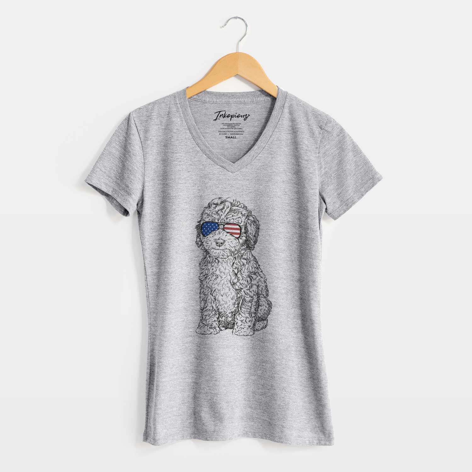 USA Sweet Tea the Mini Doodle - Women's Perfect V-neck Shirt