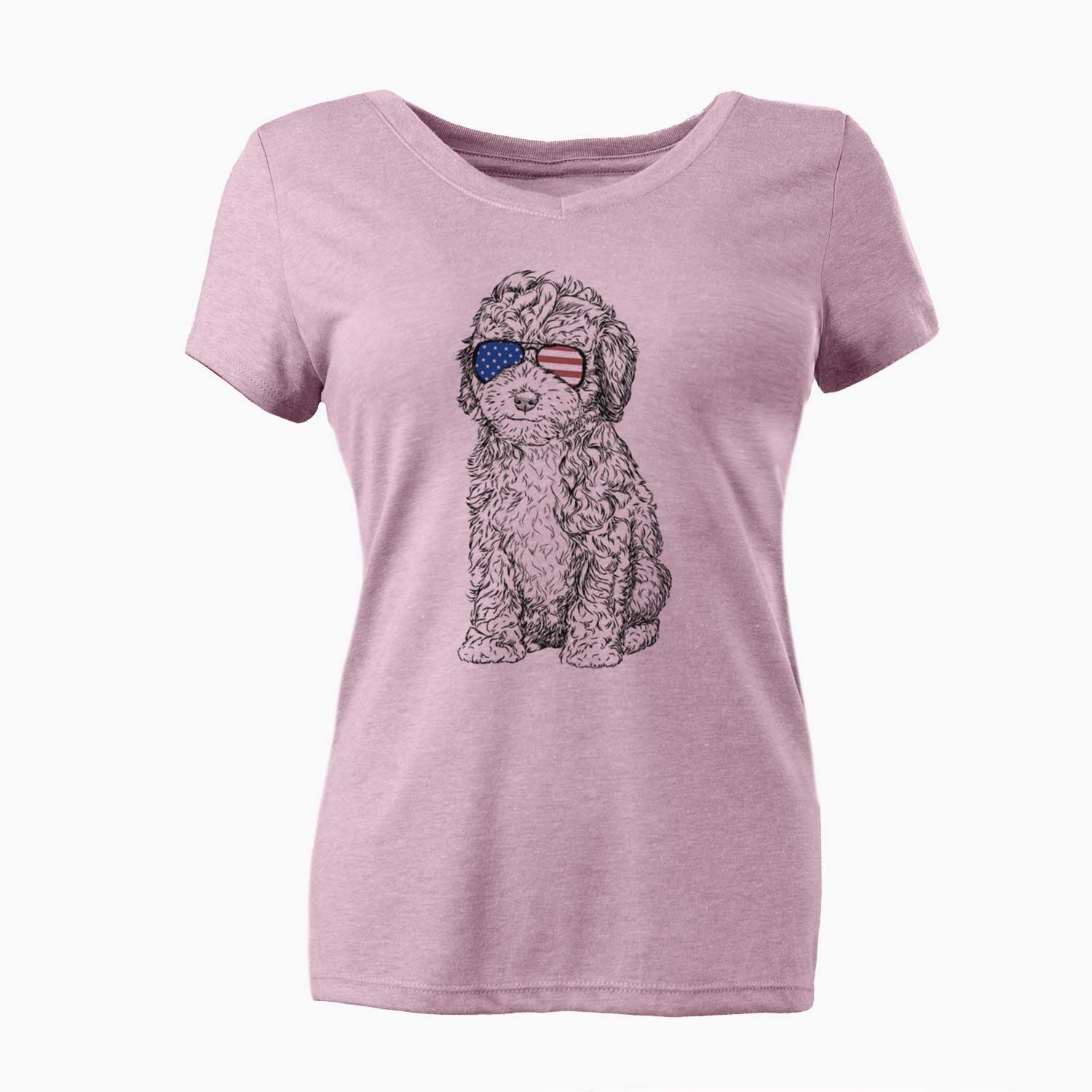 USA Sweet Tea the Mini Doodle - Women's Perfect V-neck Shirt