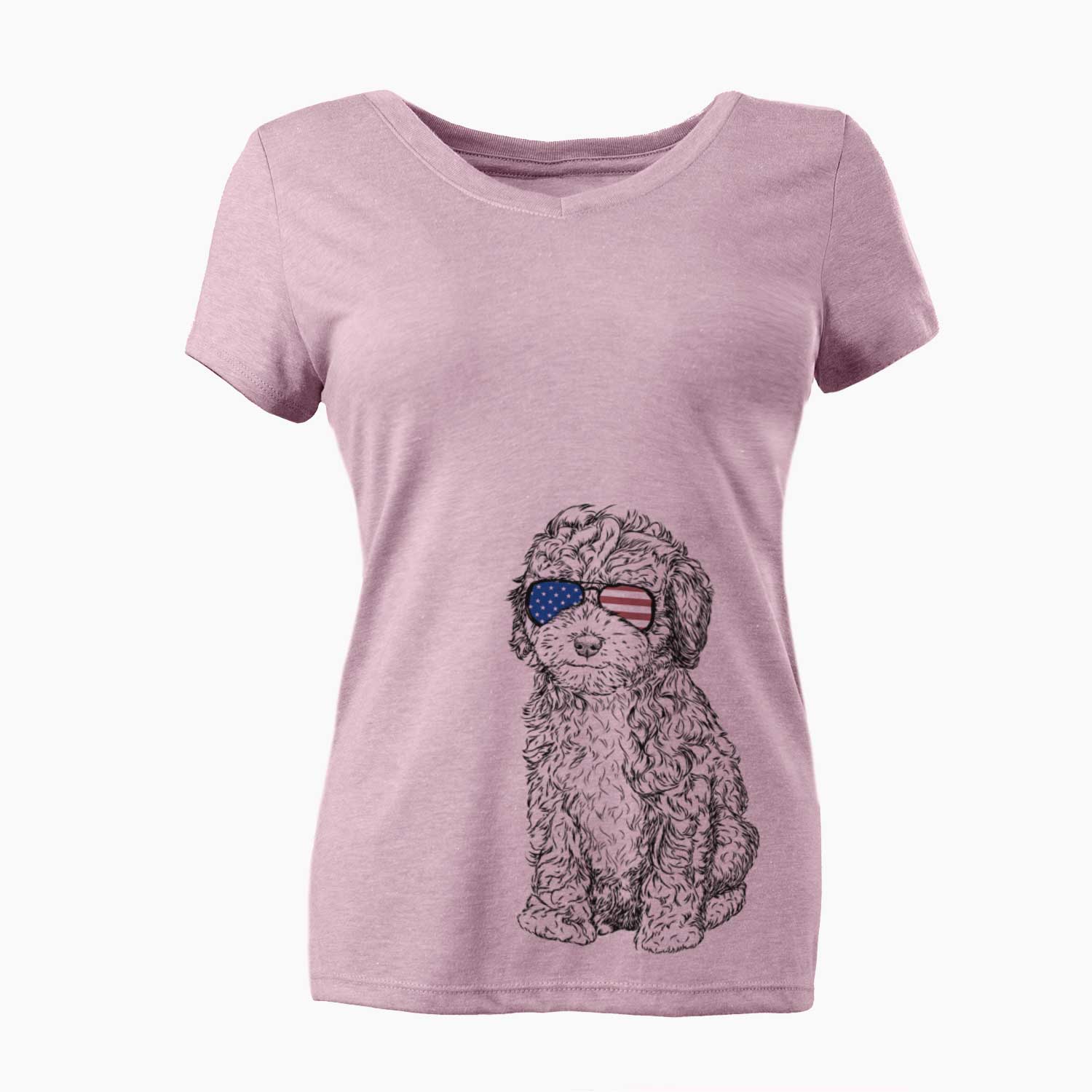 USA Sweet Tea the Mini Doodle - Women's Perfect V-neck Shirt