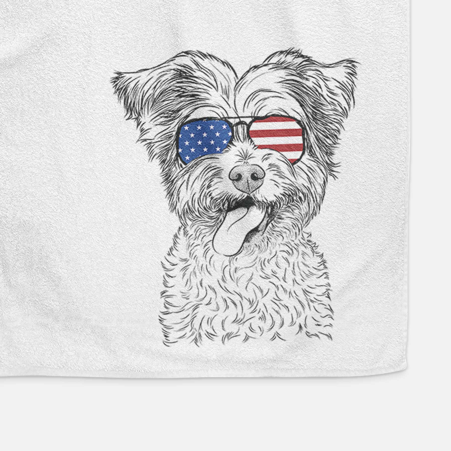 Sweetie the Terrier Mix Decorative Hand Towel