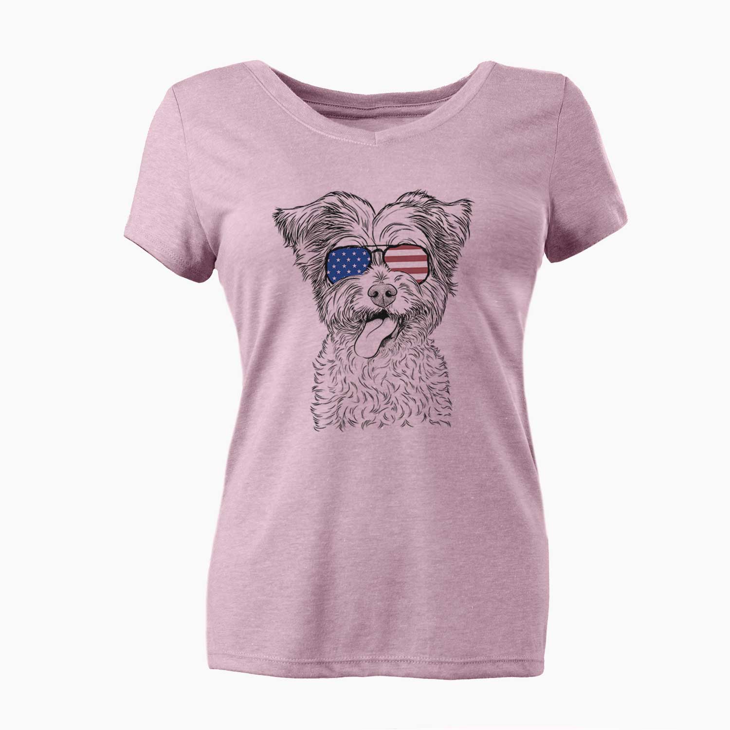 USA Sweetie the Terrier Mix - Women's Perfect V-neck Shirt