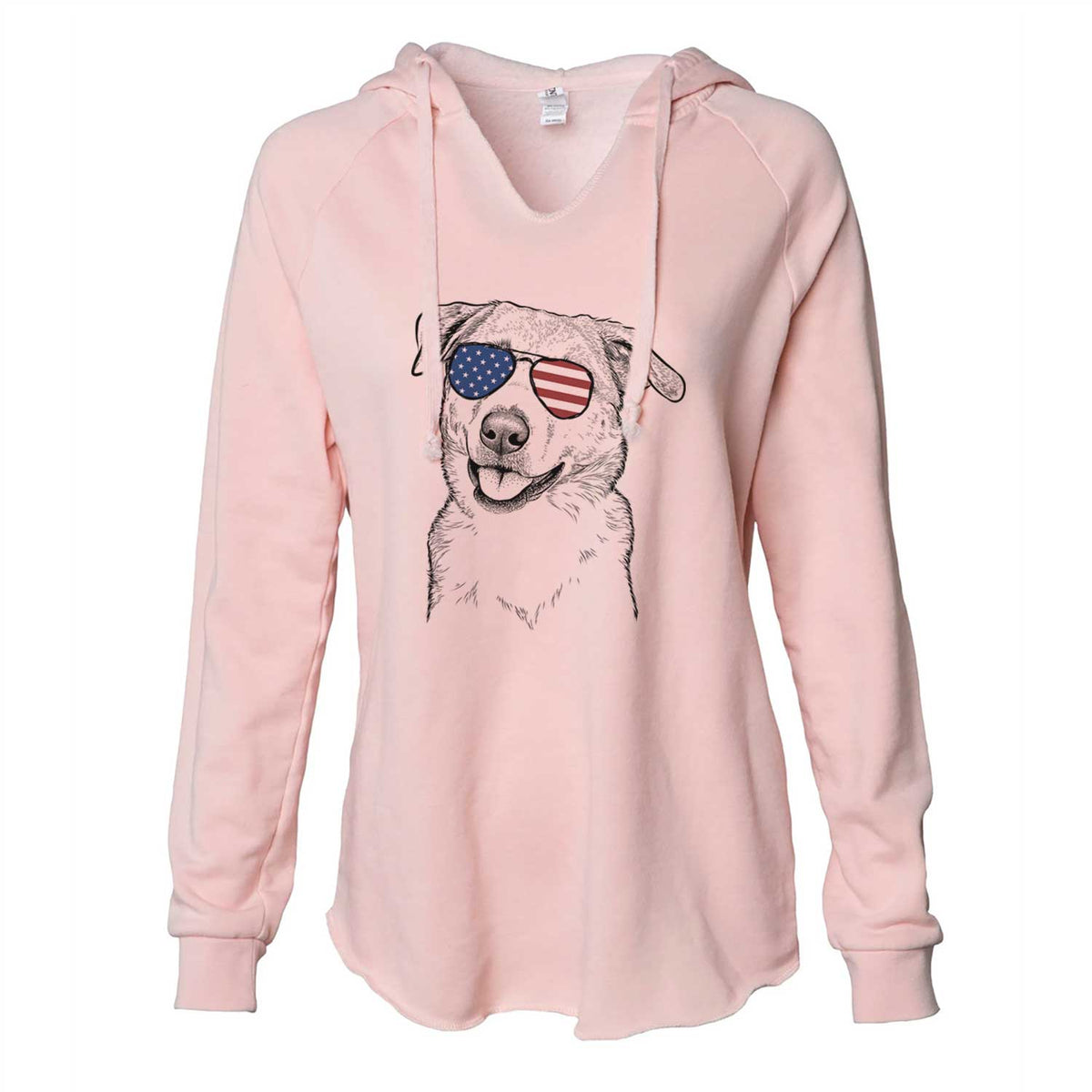 USA Sydney the Great Pyrenees Australian Shepherd Mix - Cali Wave Hooded Sweatshirt