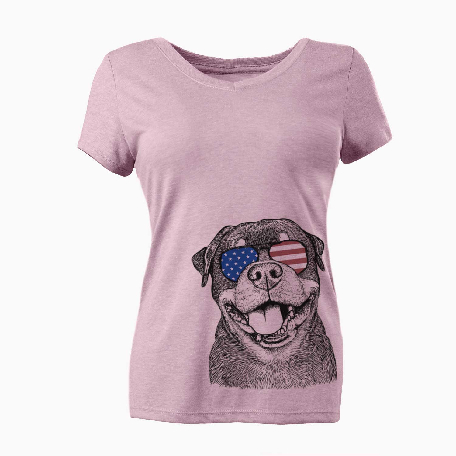 USA Talos the Rottweiler - Women's Perfect V-neck Shirt