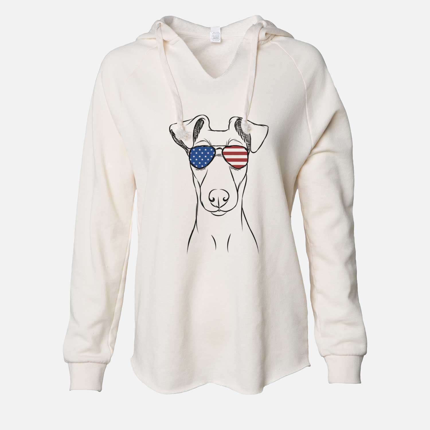 USA Tanner the Fox Terrier - Cali Wave Hooded Sweatshirt