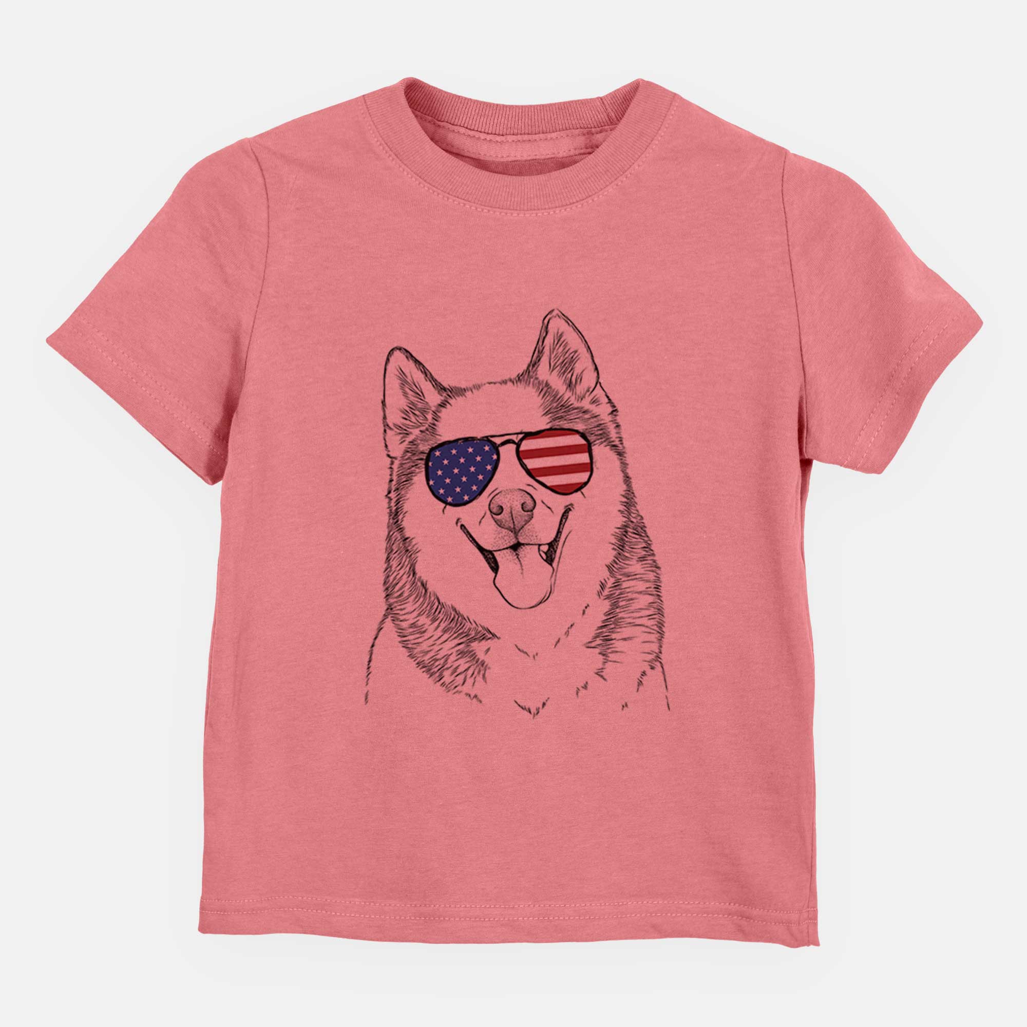 USA Teak the Siberian Husky - Kids/Youth/Toddler Shirt