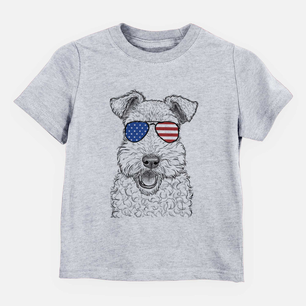 USA Ted the Wire Fox Terrier - Kids/Youth/Toddler Shirt