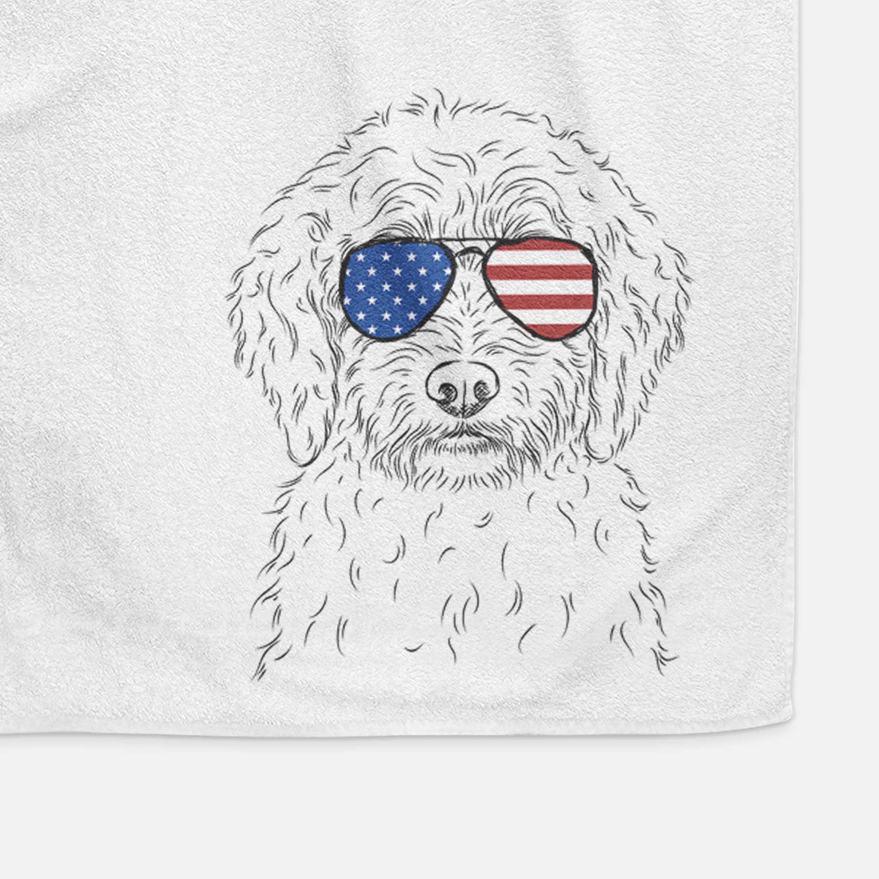 Teddy the Labradoodle Decorative Hand Towel